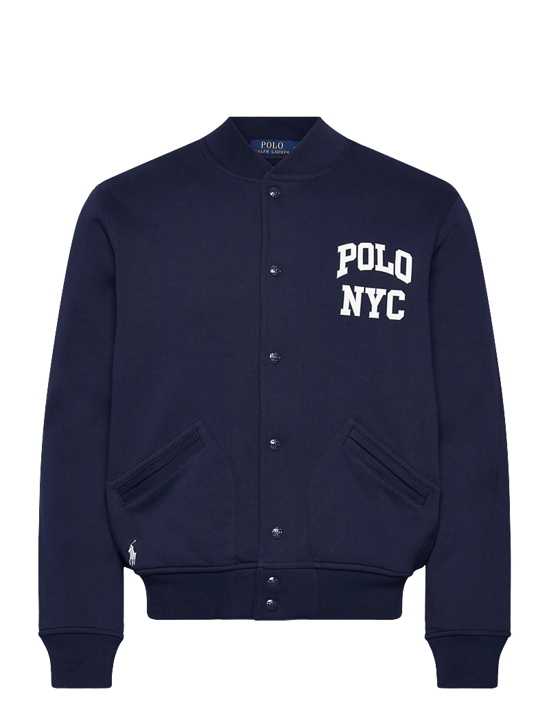 Polo Ralph Lauren - Fleece Graphic Baseball Jacket - varsity jackor - cruise navy - 0