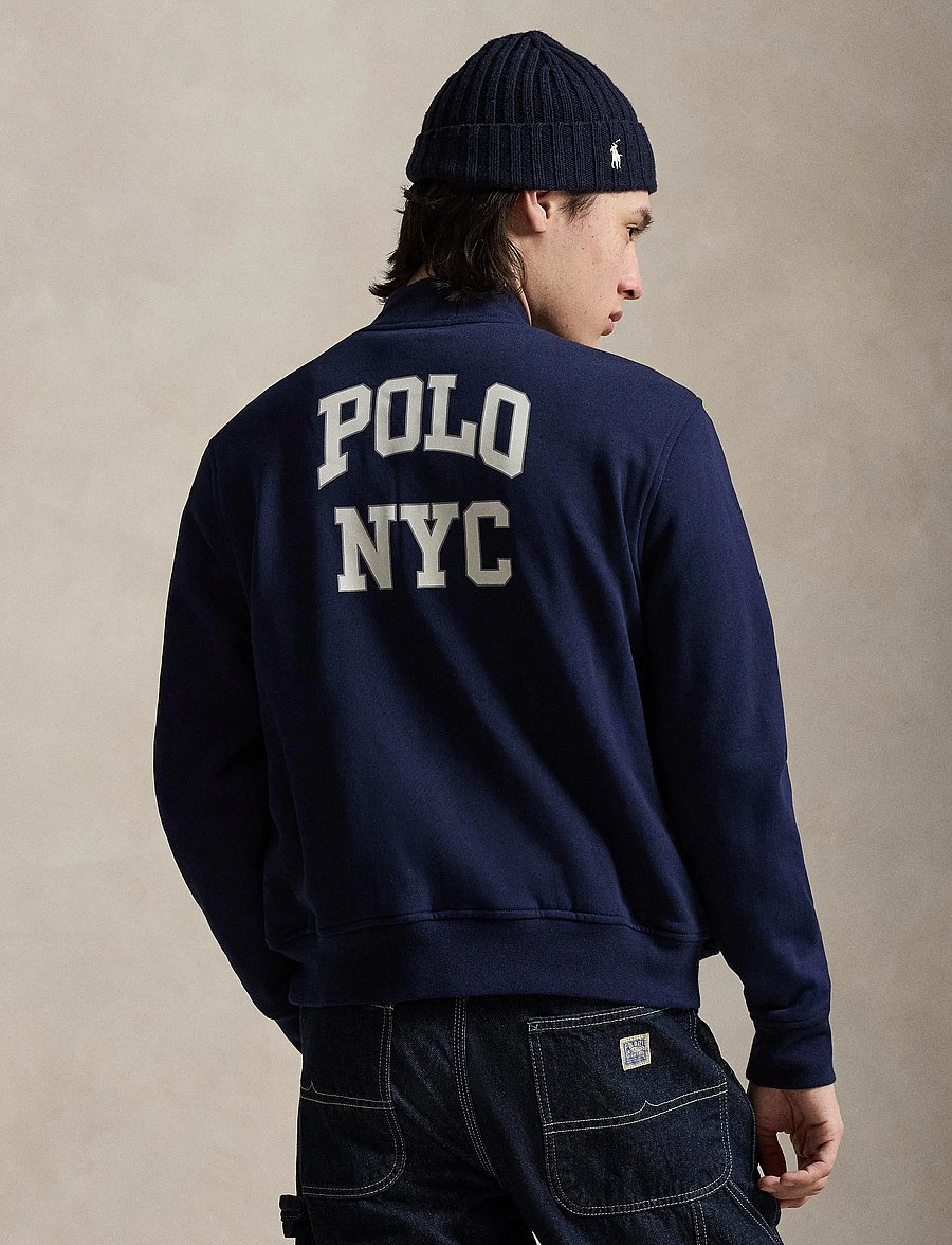Polo Ralph Lauren - Fleece Graphic Baseball Jacket - varsity-jacken - cruise navy - 3