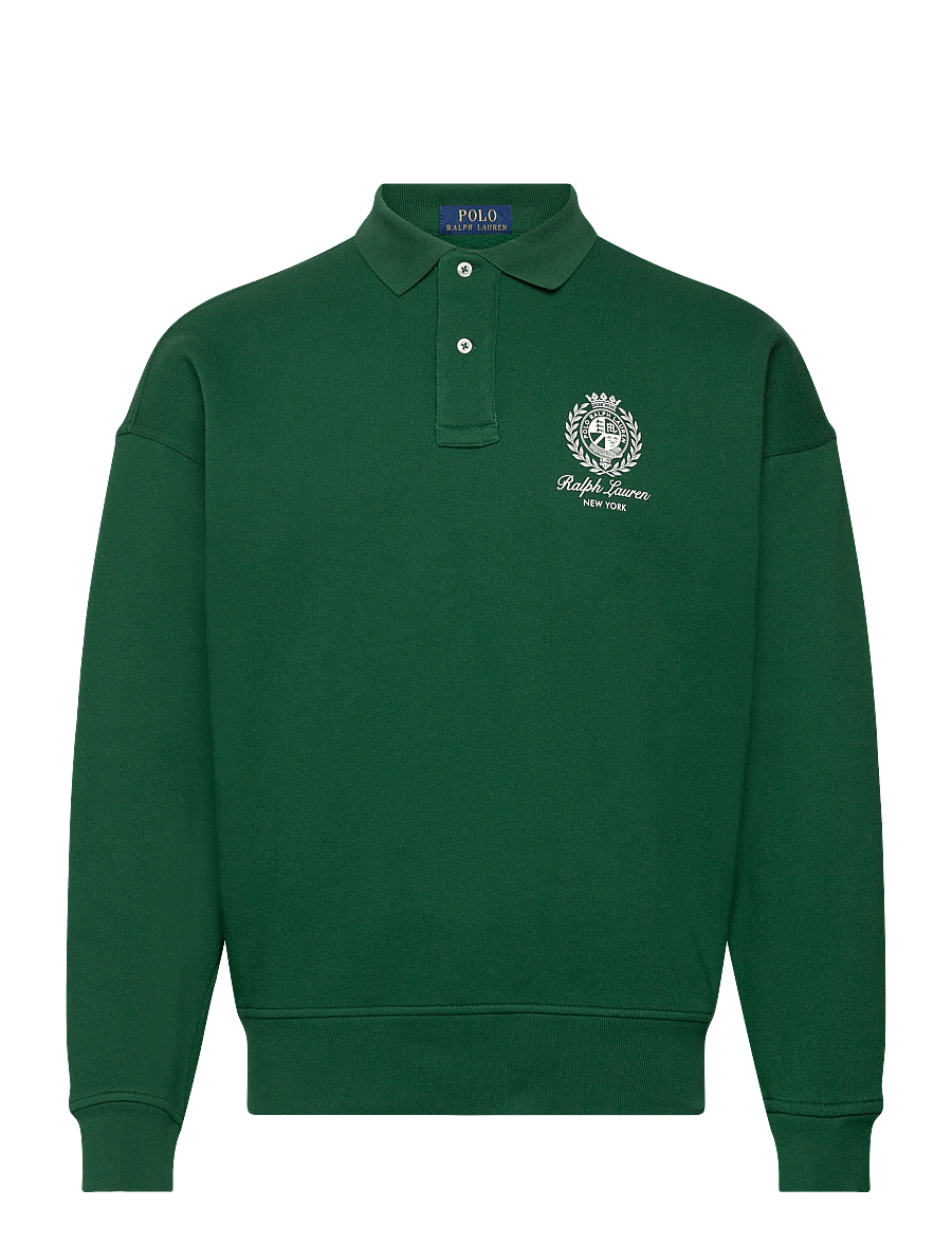Polo Ralph Lauren - Relaxed Fit Fleece Graphic Sweatshirt - poloer i strik med lange ærmer - new forest - 1
