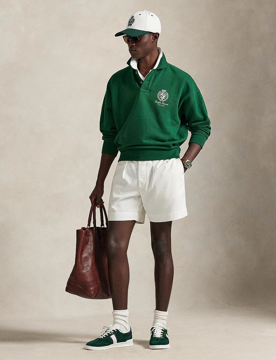 Polo Ralph Lauren - Relaxed Fit Fleece Graphic Sweatshirt - poloer i strik med lange ærmer - new forest - 0