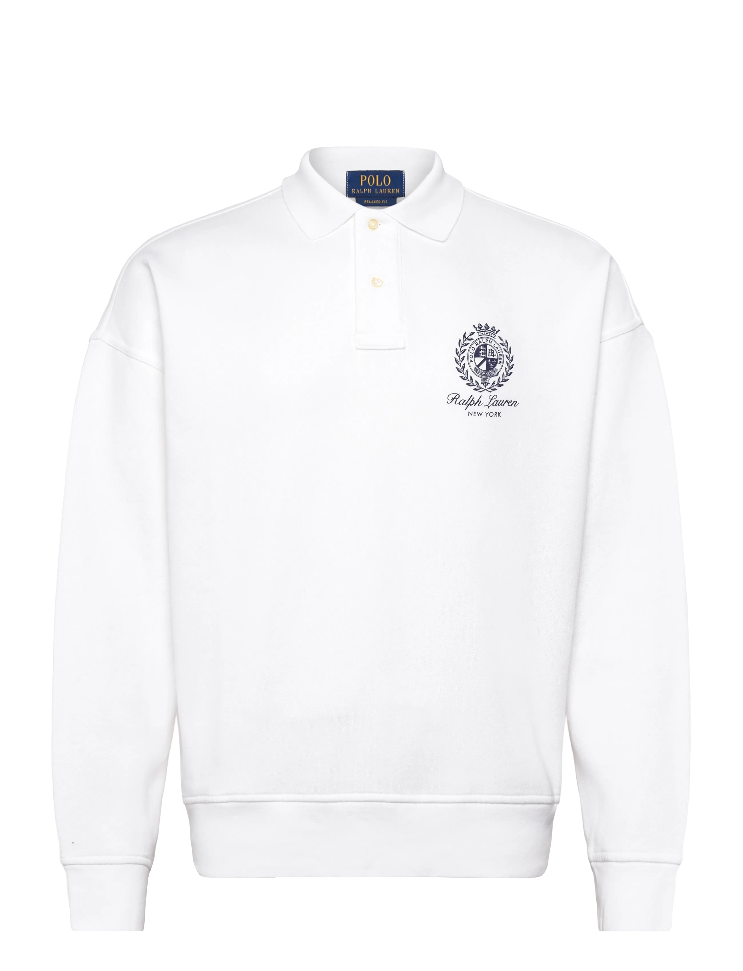 Polo Ralph Lauren Relaxed Fit Fleece Graphic Sweatshirt - Strik - WHITE / white