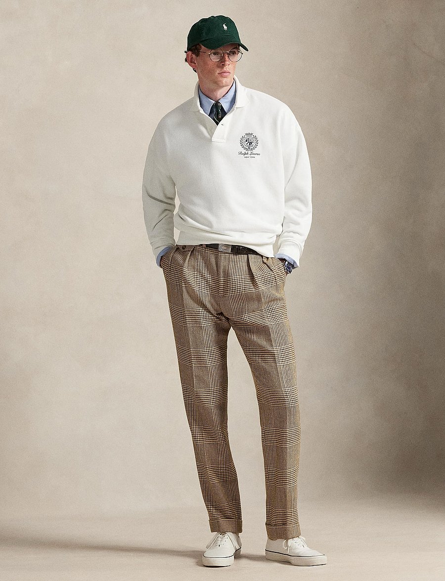 Polo Ralph Lauren - Relaxed Fit Fleece Graphic Sweatshirt - poloer i strik med lange ærmer - white - 0