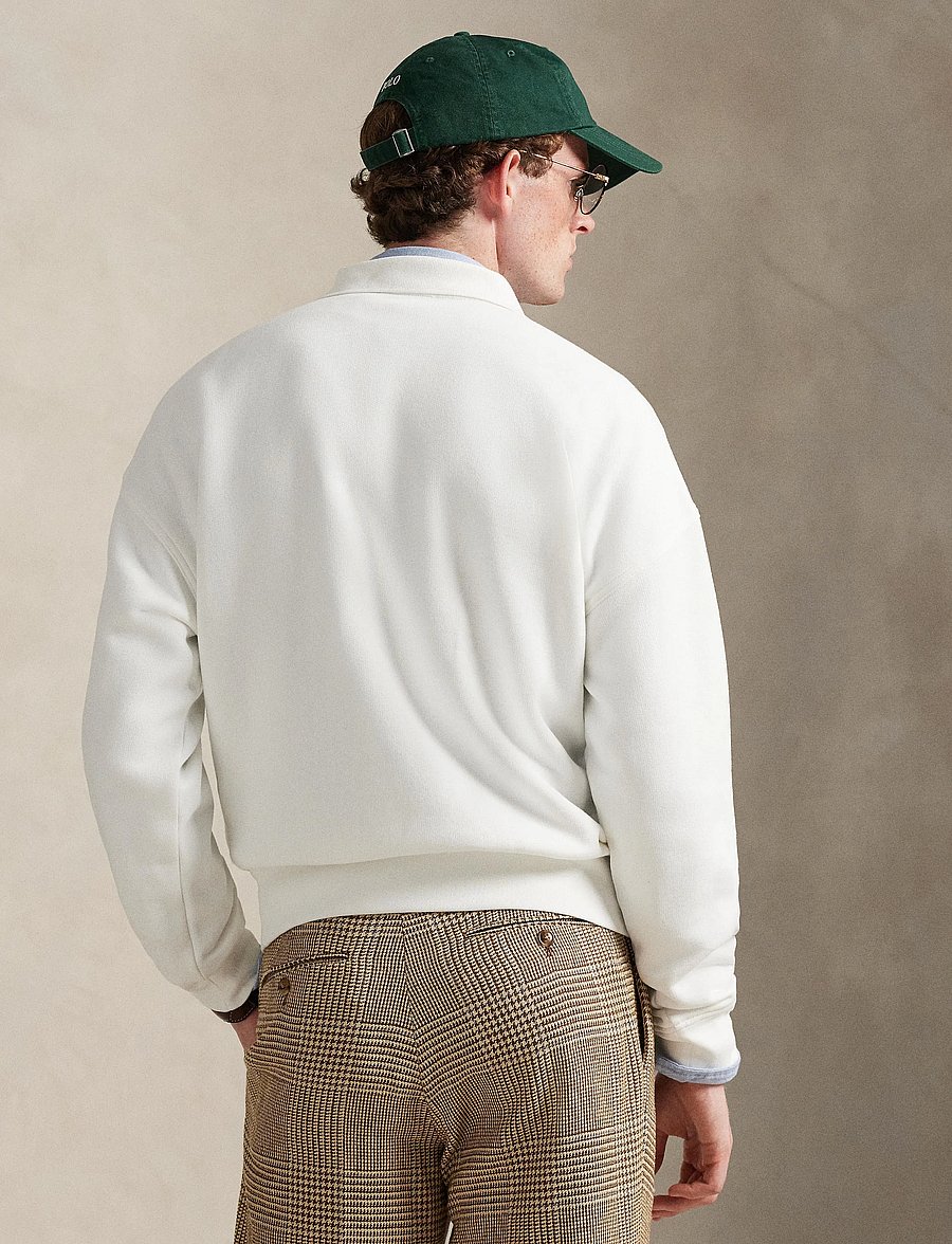 Polo Ralph Lauren - Relaxed Fit Fleece Graphic Sweatshirt - poloer i strik med lange ærmer - white - 3