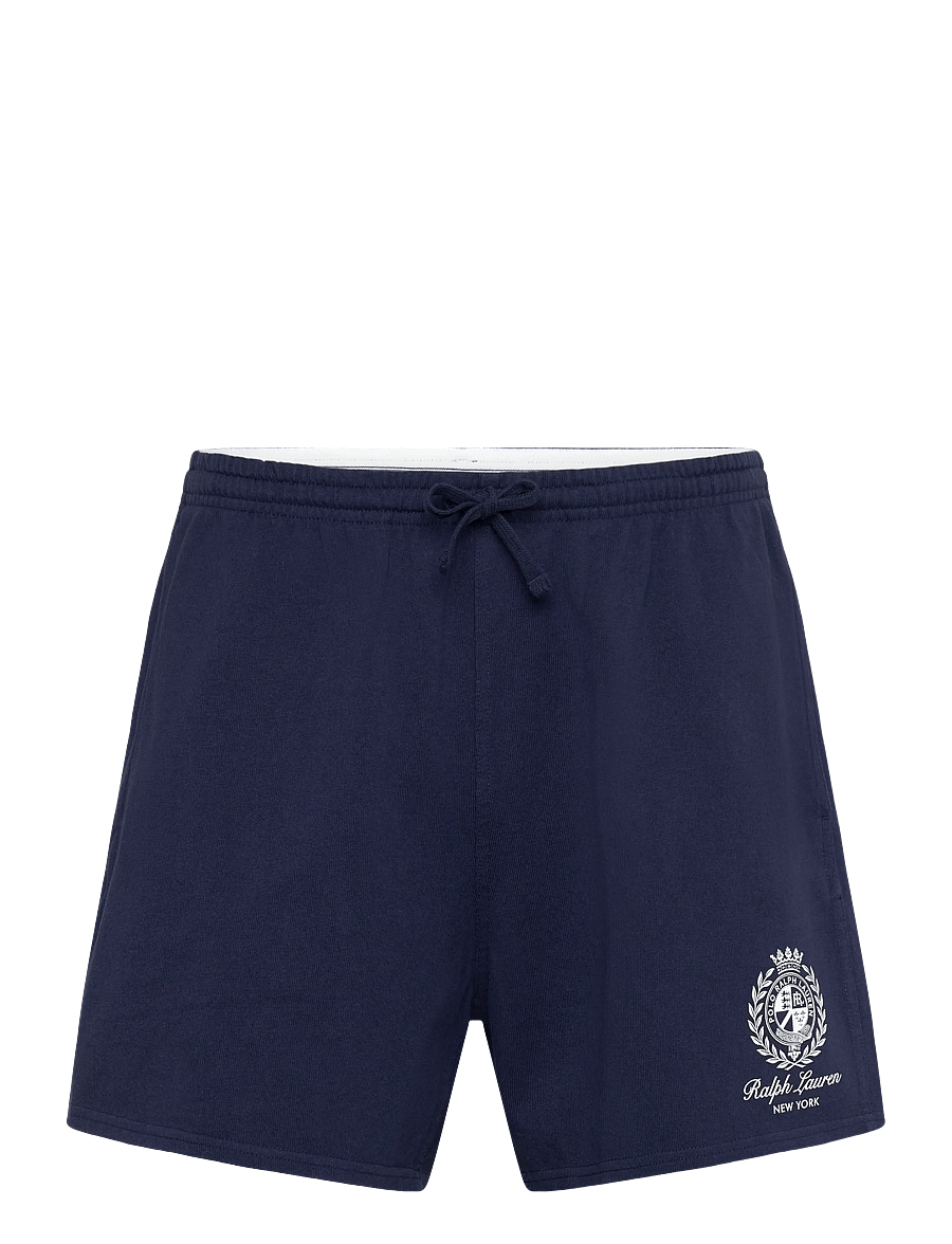 Polo Ralph Lauren - 5-Inch Relaxed Fit Jersey Graphic Short - sweatshorts - newport navy - 1