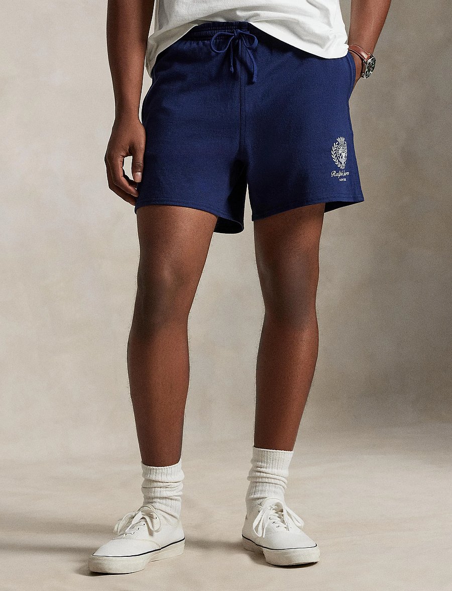 Polo Ralph Lauren - 5-Inch Relaxed Fit Jersey Graphic Short - sweatshorts - newport navy - 0