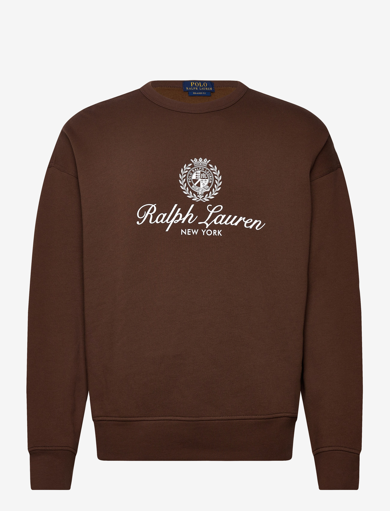 Polo Ralph Lauren - Relaxed Fit Fleece Graphic Sweatshirt - shop by occasion - branch brown - 0