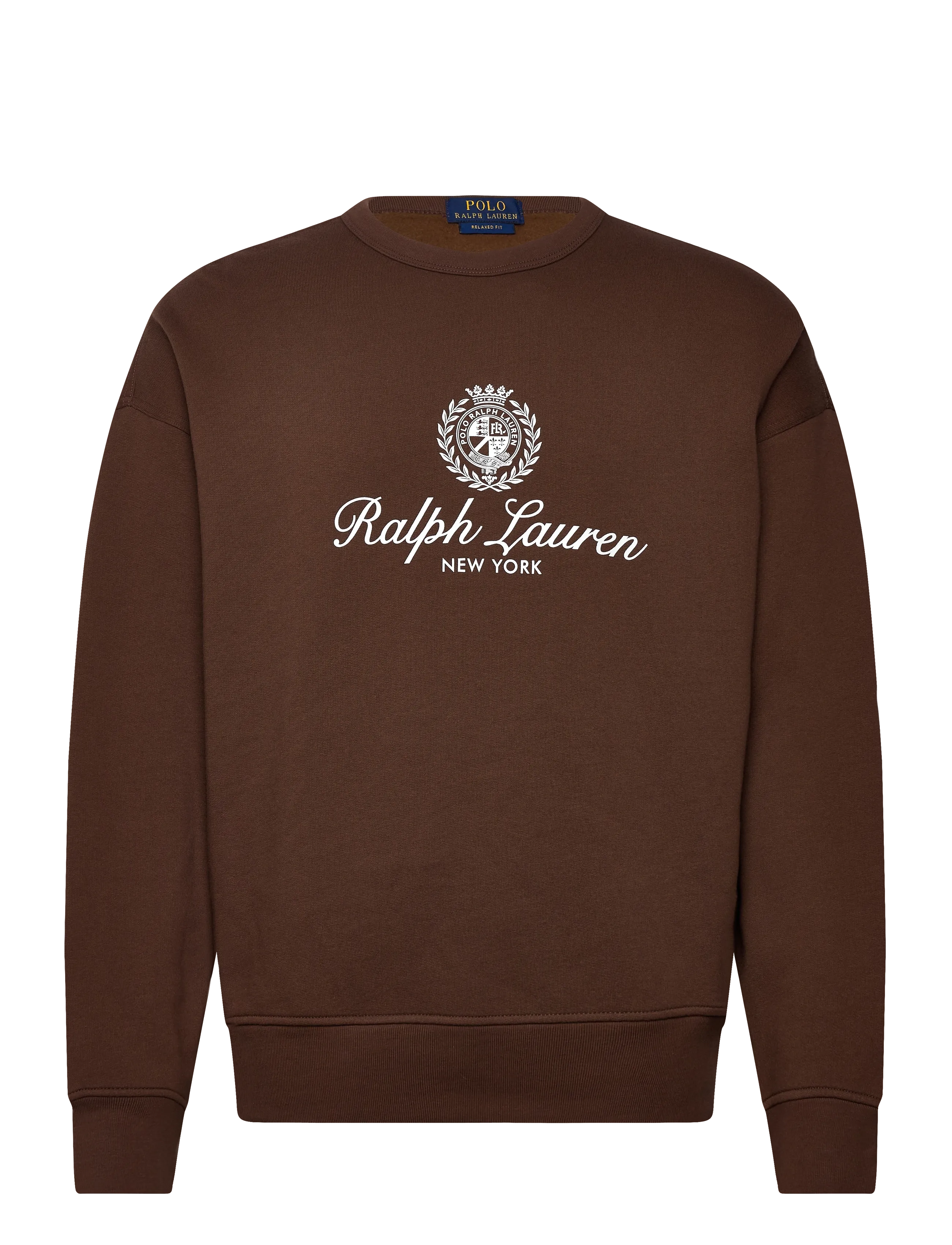 Polo Ralph Lauren SEASONAL FLEECE-KNT-SWEATSHIRT - Sweatshirts - BRANCH BROWN / brown