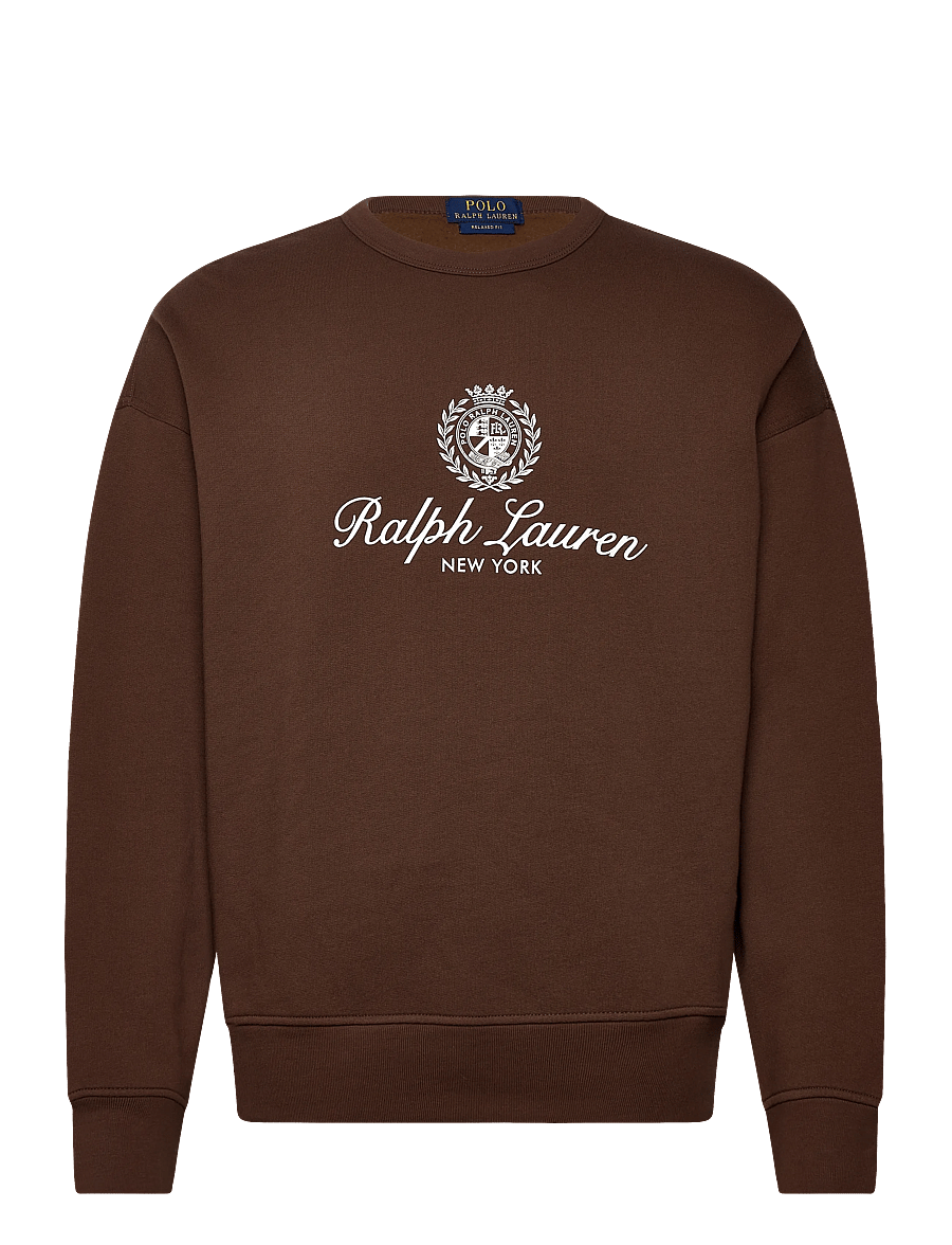 Polo Ralph Lauren - Relaxed Fit Fleece Graphic Sweatshirt - osta olukorra järgi - branch brown - 1