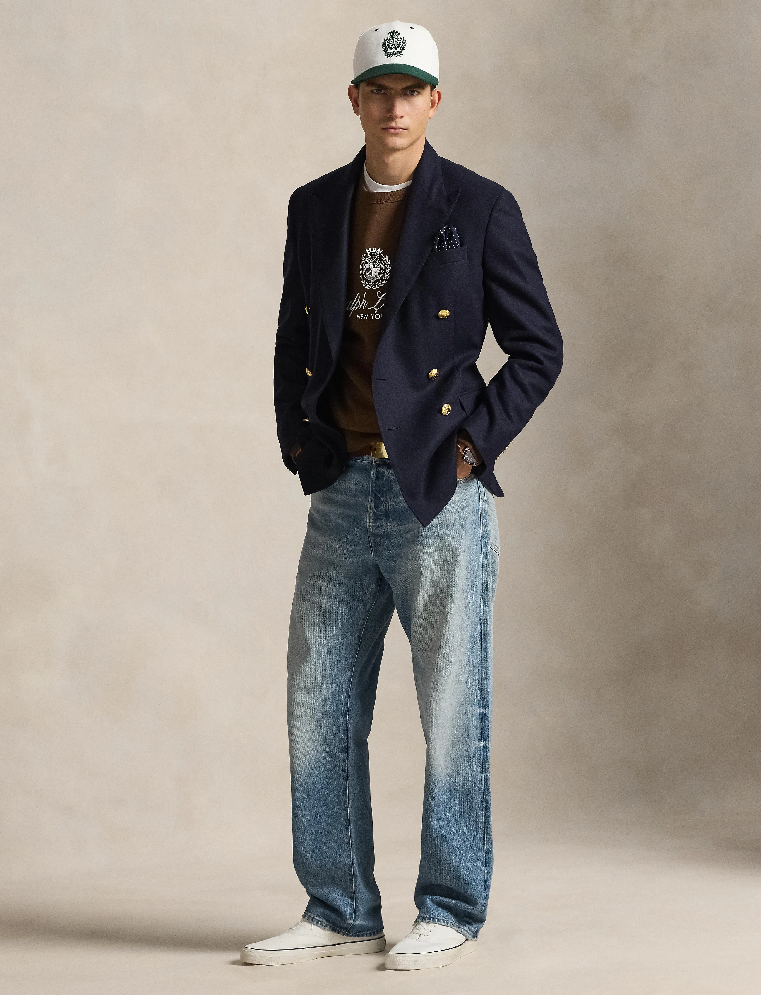 Polo Ralph Lauren Relaxed Fit Fleece Graphic Sweatshirt - Sportiska stila džemperi - BRANCH BROWN / brown