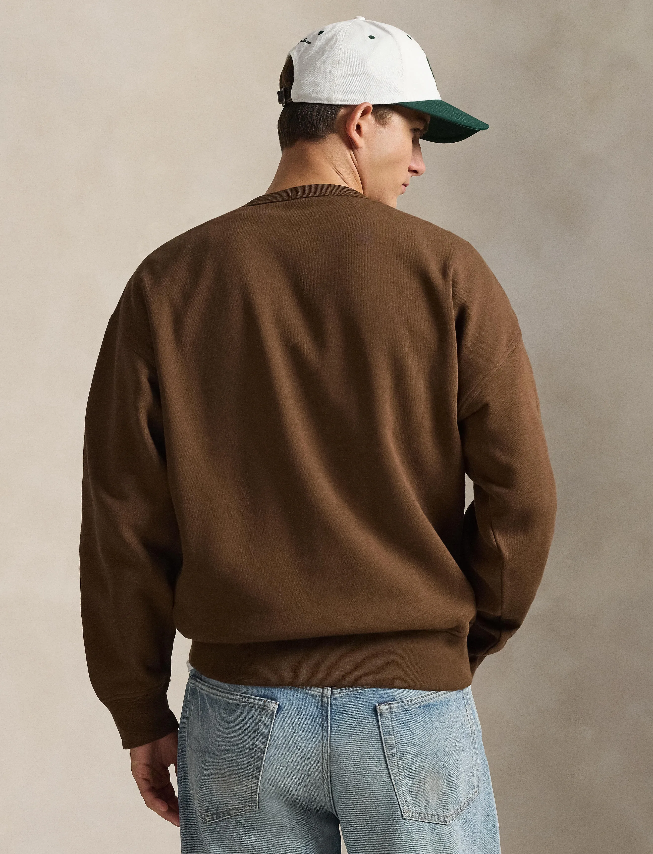 Polo Ralph Lauren - Relaxed Fit Fleece Graphic Sweatshirt - osta olukorra järgi - branch brown - 3