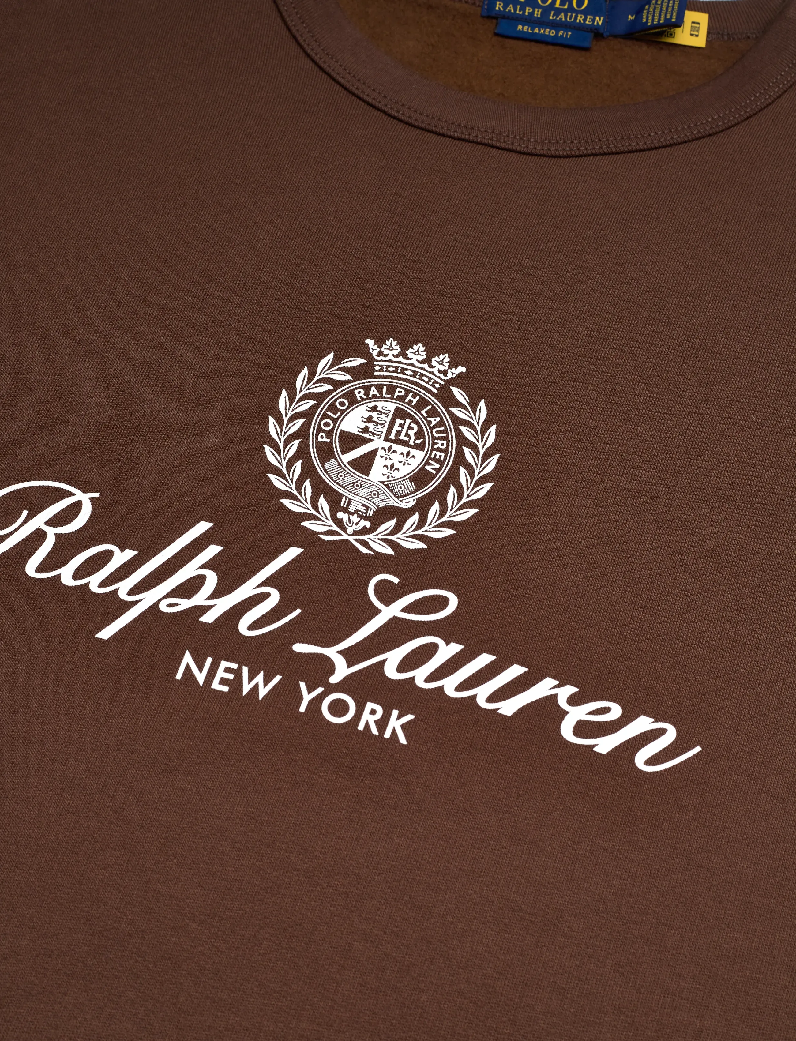 Polo Ralph Lauren - Relaxed Fit Fleece Graphic Sweatshirt - osta olukorra järgi - branch brown - 4
