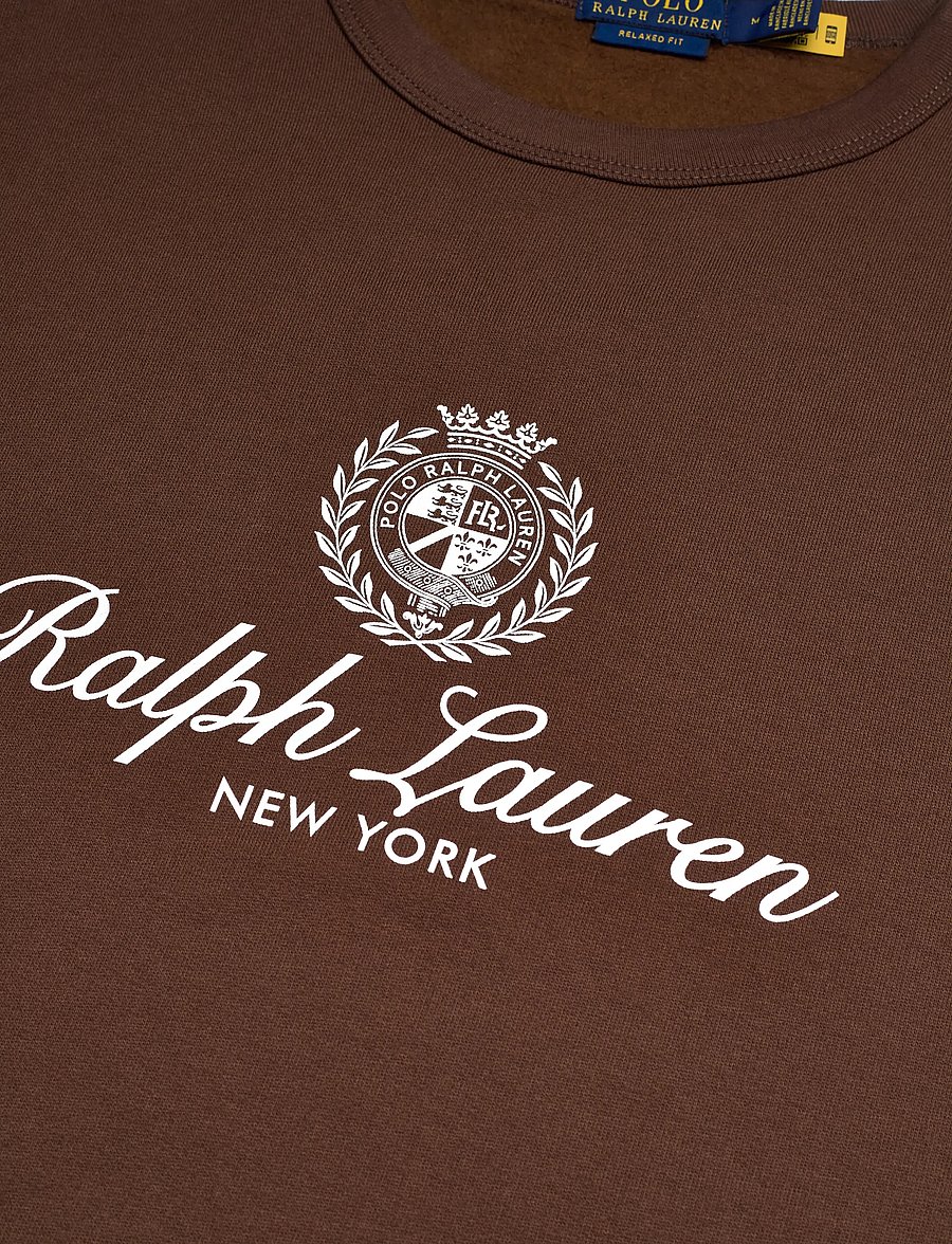 Polo Ralph Lauren - Relaxed Fit Fleece Graphic Sweatshirt - osta olukorra järgi - branch brown - 4