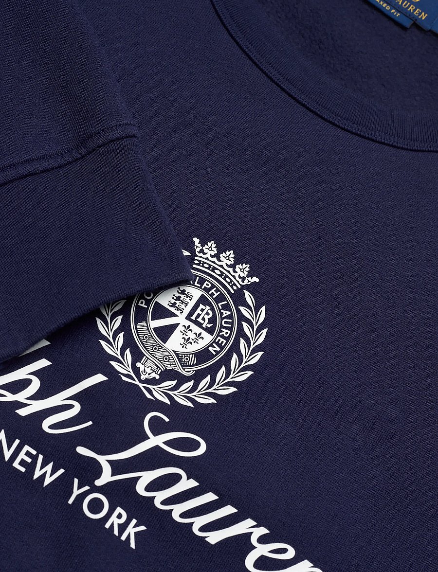 Polo Ralph Lauren - Relaxed Fit Fleece Graphic Sweatshirt - hettupeysur - newport navy - 2