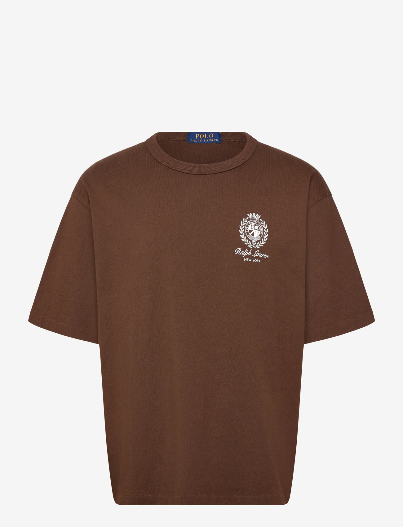 Polo Ralph Lauren - Relaxed Fit Jersey Graphic T-Shirt - t-shirts - branch brown - 0
