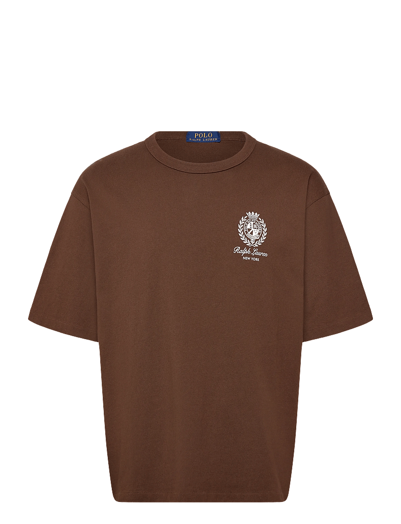 Polo Ralph Lauren - Relaxed Fit Jersey Graphic T-Shirt - t-shirts - branch brown - 0