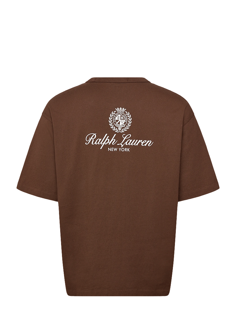 Polo Ralph Lauren - Relaxed Fit Jersey Graphic T-Shirt - t-shirts - branch brown - 1