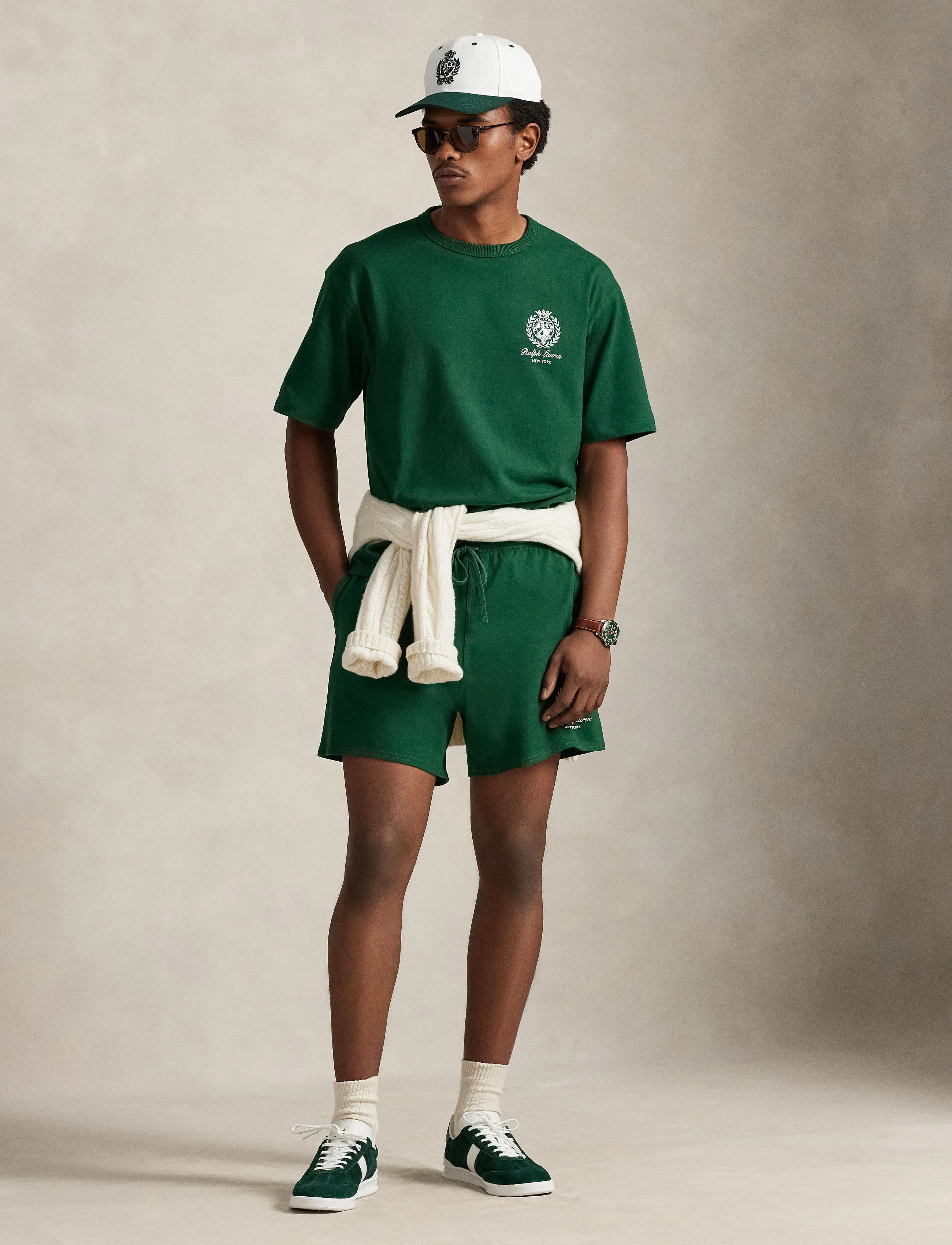 Polo Ralph Lauren 10/1 JERSEY-KNT-T-SHIRT - T-Shirts - NEW FOREST / green