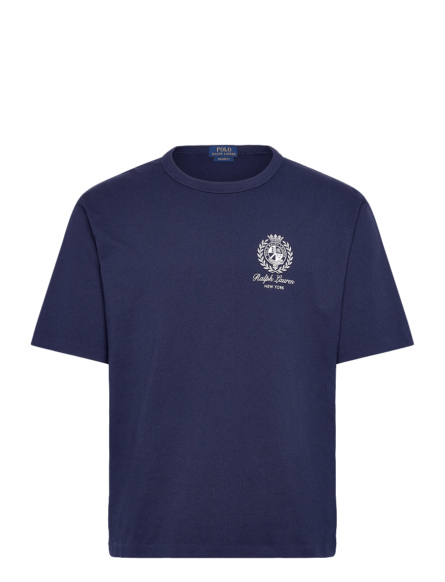 Polo Ralph Lauren - Relaxed Fit Jersey Graphic T-Shirt - kurzärmelige t-shirts - newport navy - 0
