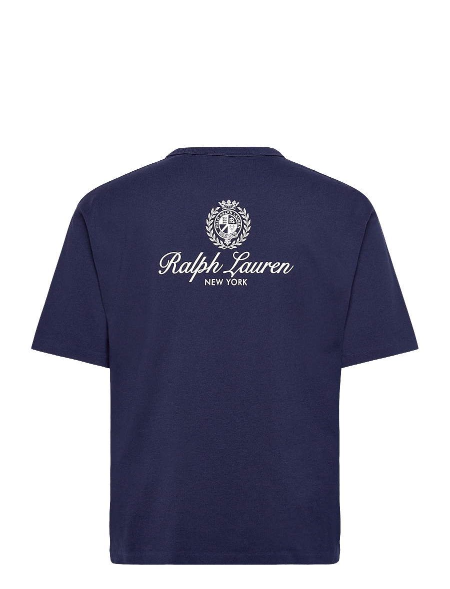 Polo Ralph Lauren - Relaxed Fit Jersey Graphic T-Shirt - kurzärmelige t-shirts - newport navy - 1