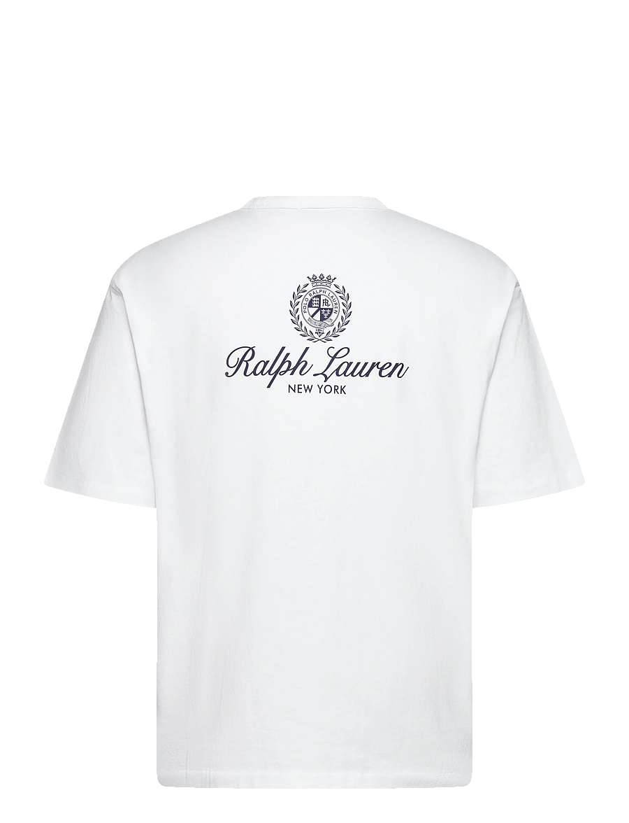 Polo Ralph Lauren - Relaxed Fit Jersey Graphic T-Shirt - kurzärmelige t-shirts - white - 1
