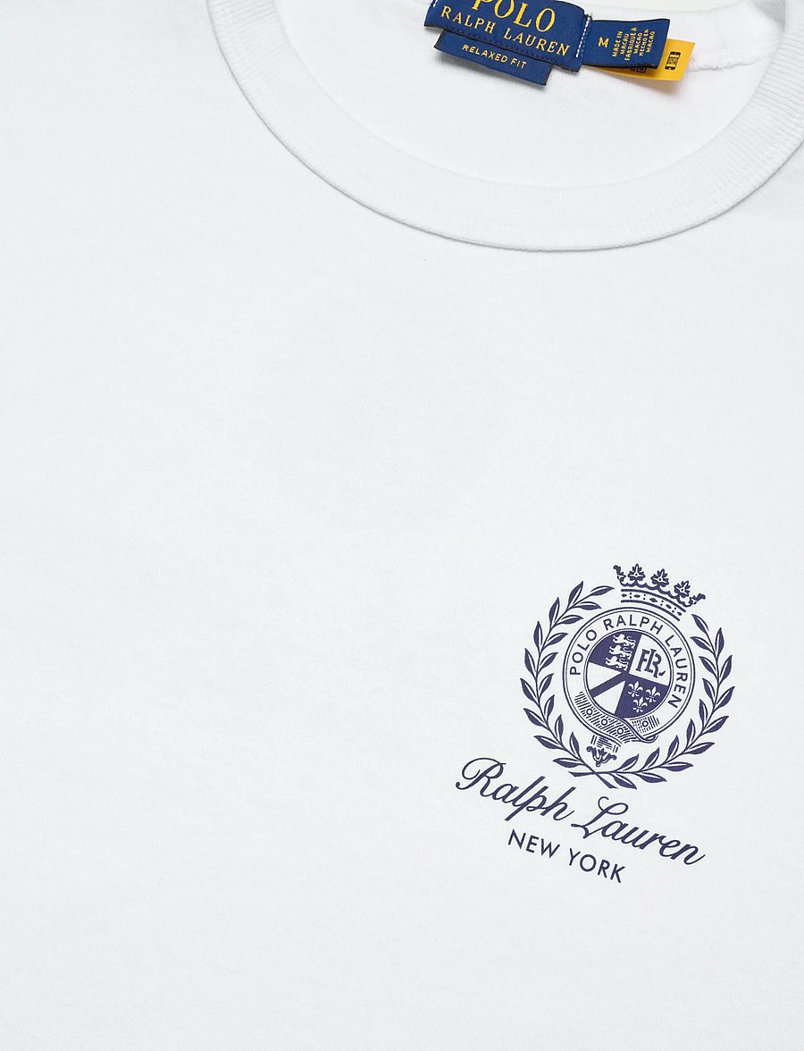 Polo Ralph Lauren - Relaxed Fit Jersey Graphic T-Shirt - kurzärmelige t-shirts - white - 2