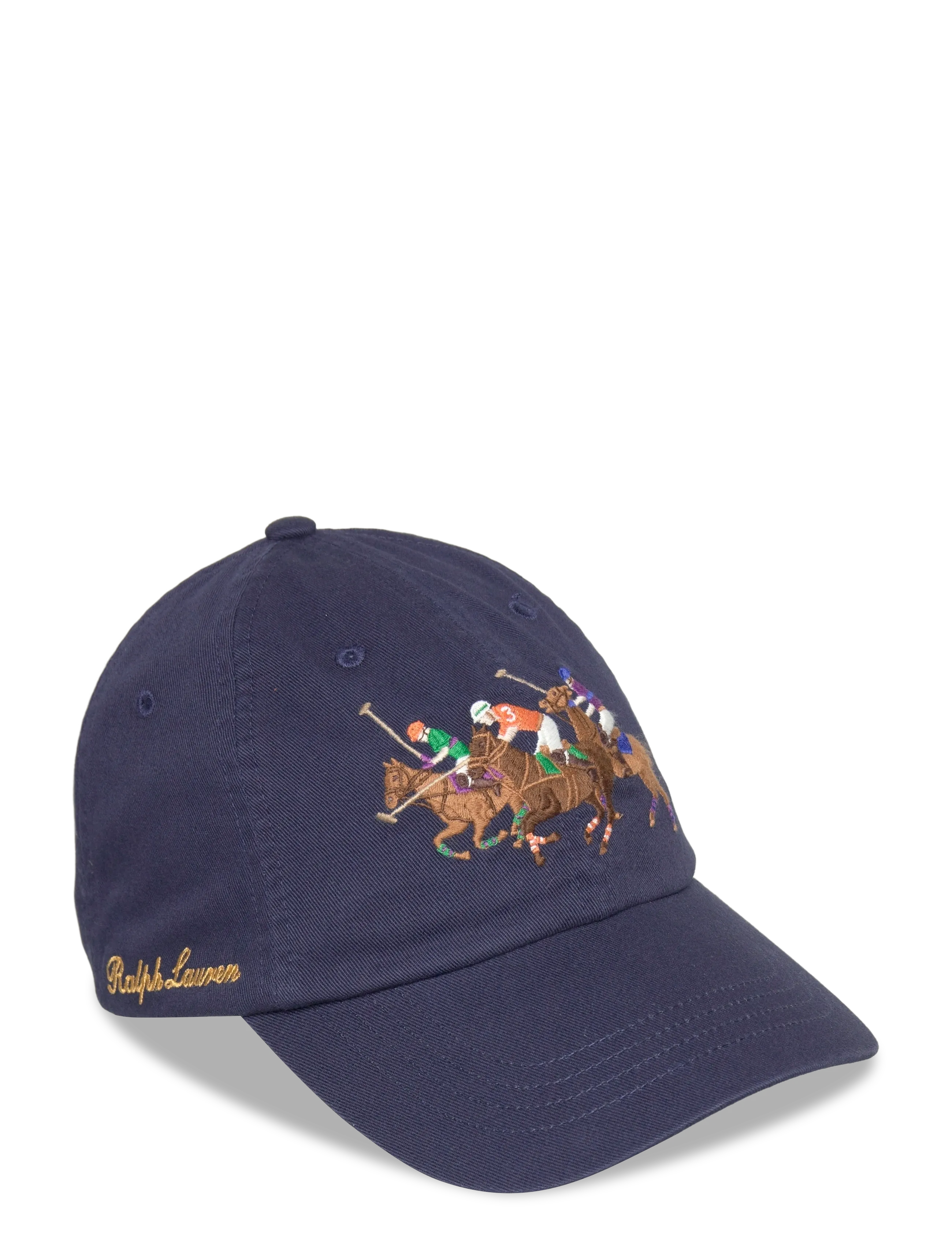Polo Ralph Lauren Triple-Pony Twill Ball Cap, One Size, Headwear, Marineblau - Caps, Männerswear