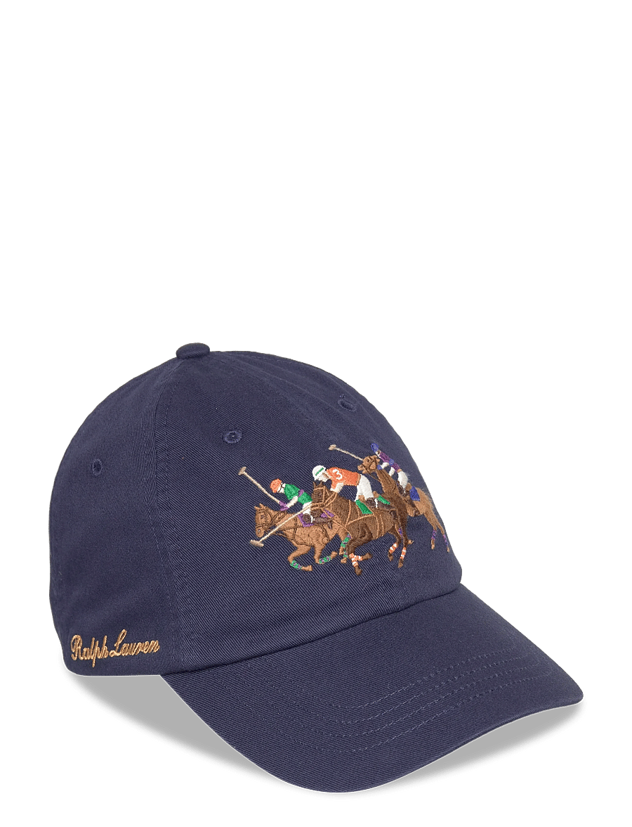 Polo Ralph Lauren - Triple-Pony Twill Ball Cap - nokamütsid - newport navy - 0