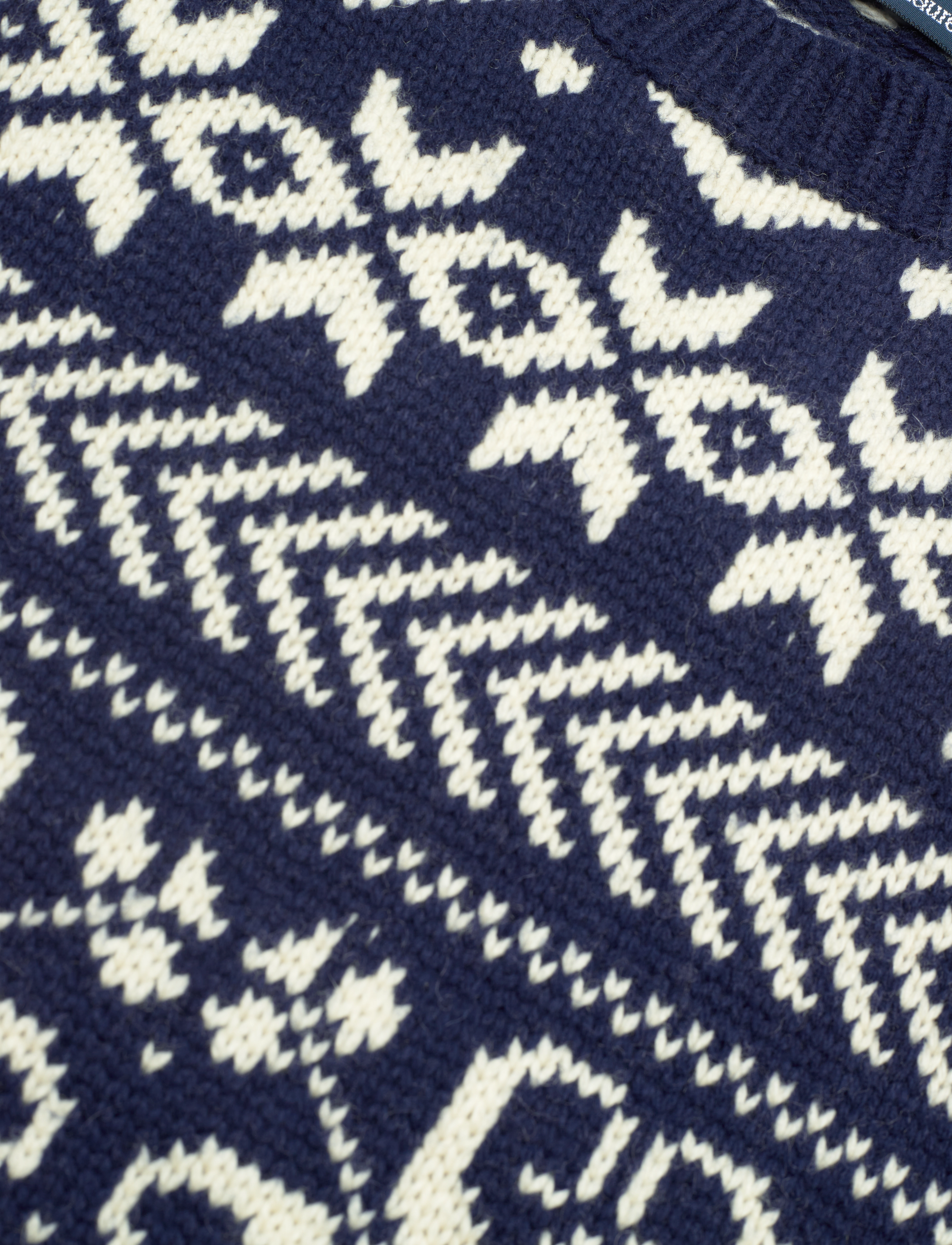 Polo Ralph Lauren - Snowflake Wool-Blend Sweater - bright navy combo - 2