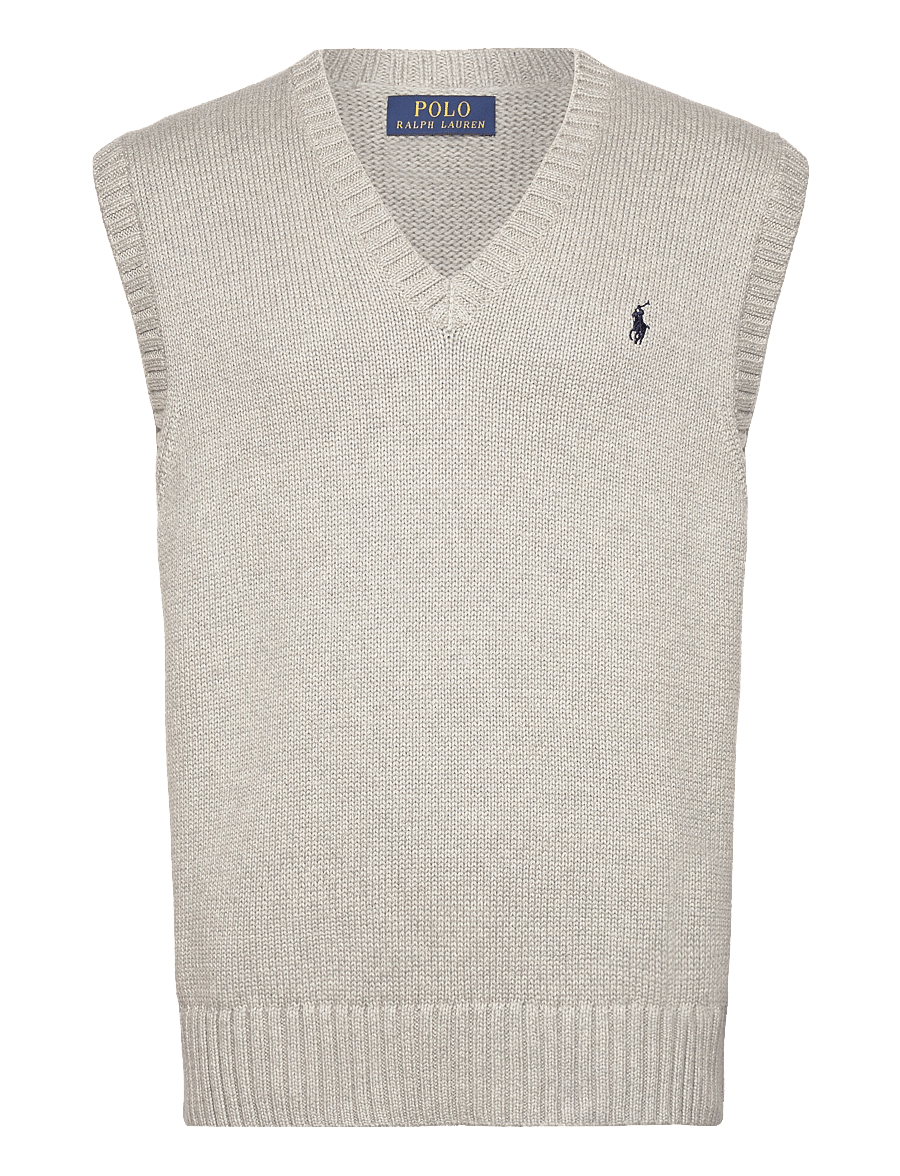 Polo Ralph Lauren - Big Fit Cotton Sweater Vest - andover heather - 0