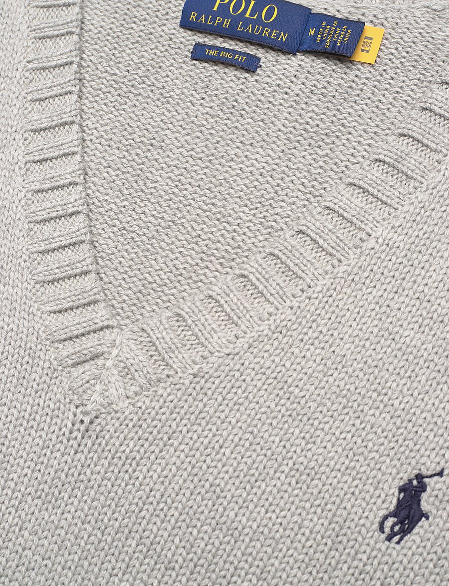 Polo Ralph Lauren - Big Fit Cotton Sweater Vest - andover heather - 2