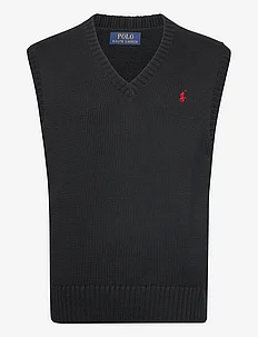 Big Fit Cotton Sweater Vest, Polo Ralph Lauren