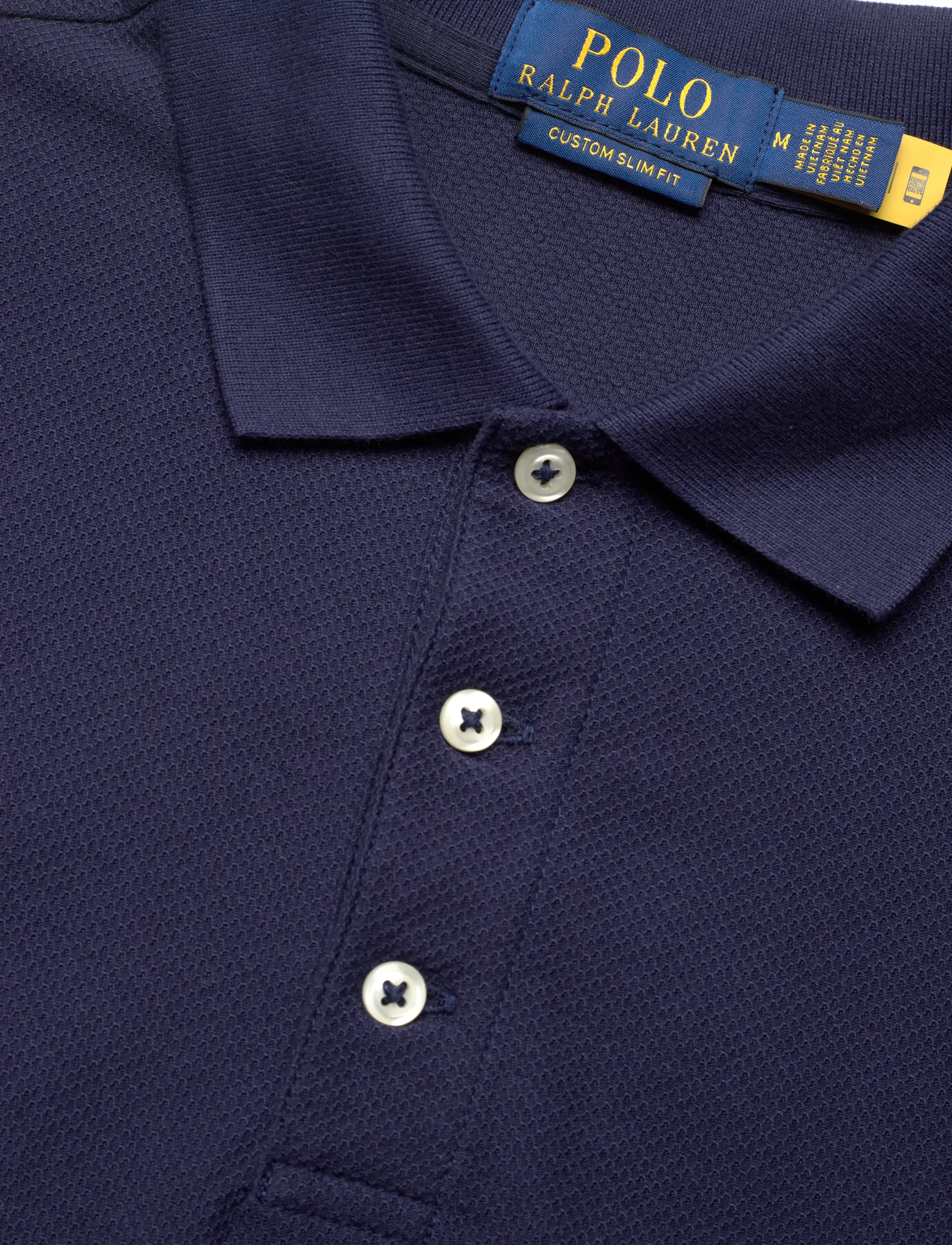 Polo Ralph Lauren - Custom Slim Fit Honeycomb-Mesh Polo - kortærmede poloer - cruise navy - 2