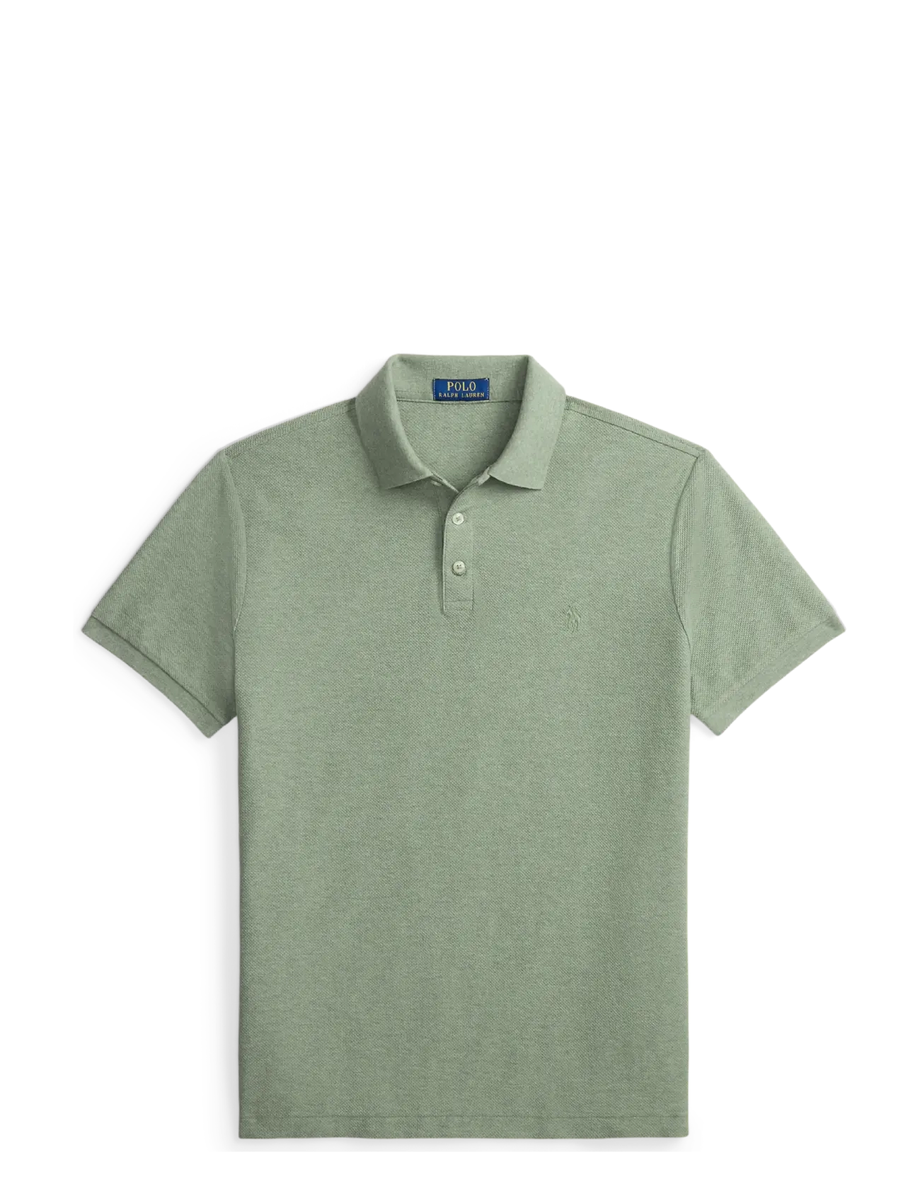 Polo Ralph Lauren Custom Slim Fit Honeycomb-Mesh Polo, S, Polos, Grün - Short-sleeved, Männerswear