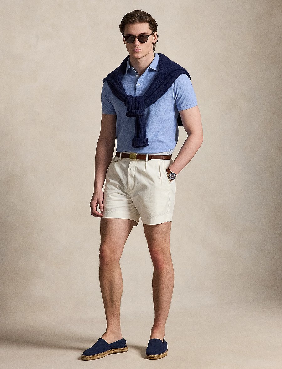 Polo Ralph Lauren - Custom Slim Fit Honeycomb-Mesh Polo - kurzärmelig - isle heather - 2