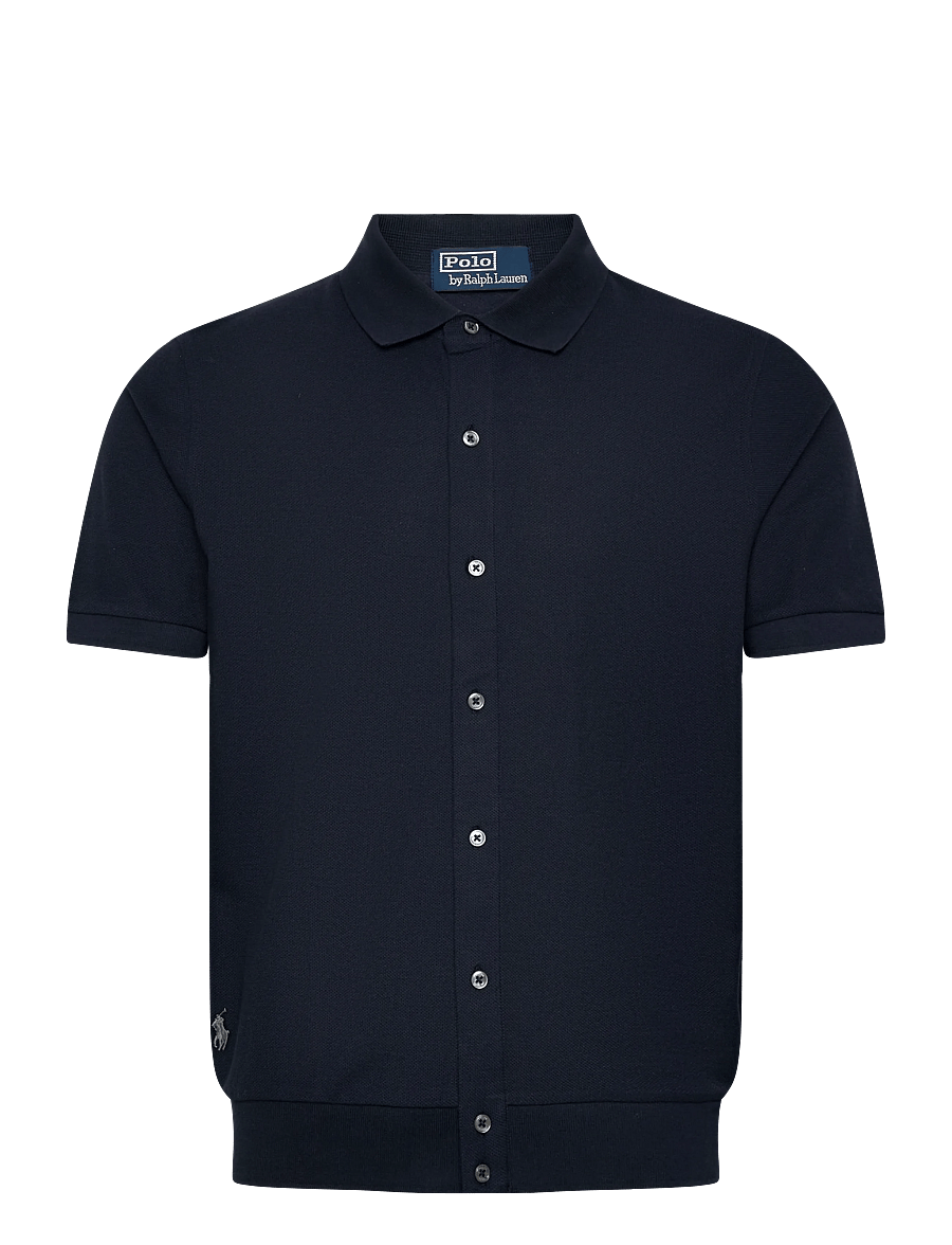 Polo Ralph Lauren - Standard Fit Honeycomb-Mesh Shirt - knitted polos - aviator navy - 0