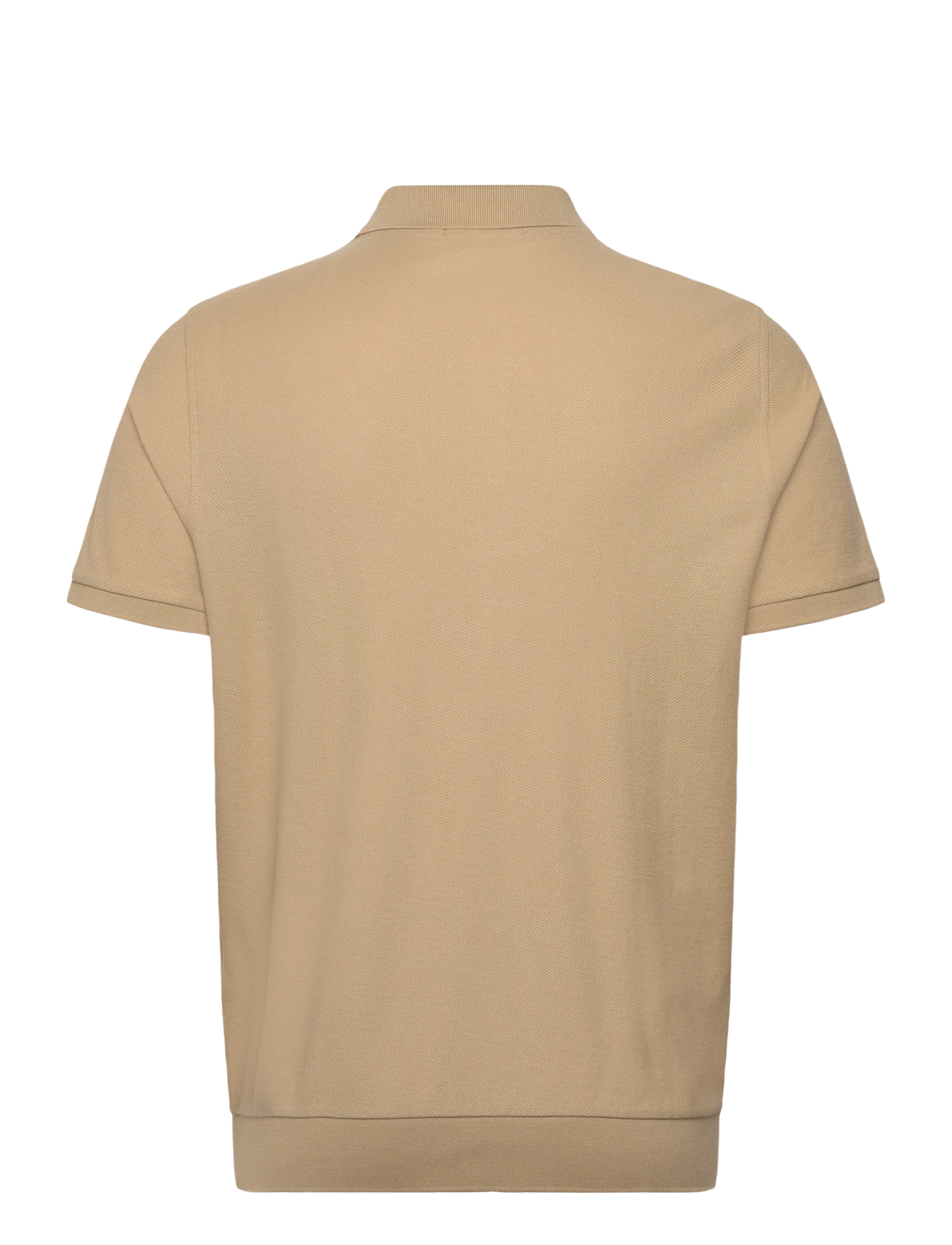 Polo Ralph Lauren - Standard Fit Honeycomb-Mesh Shirt - langärmlige strick-polohemden - coastal beige - 1