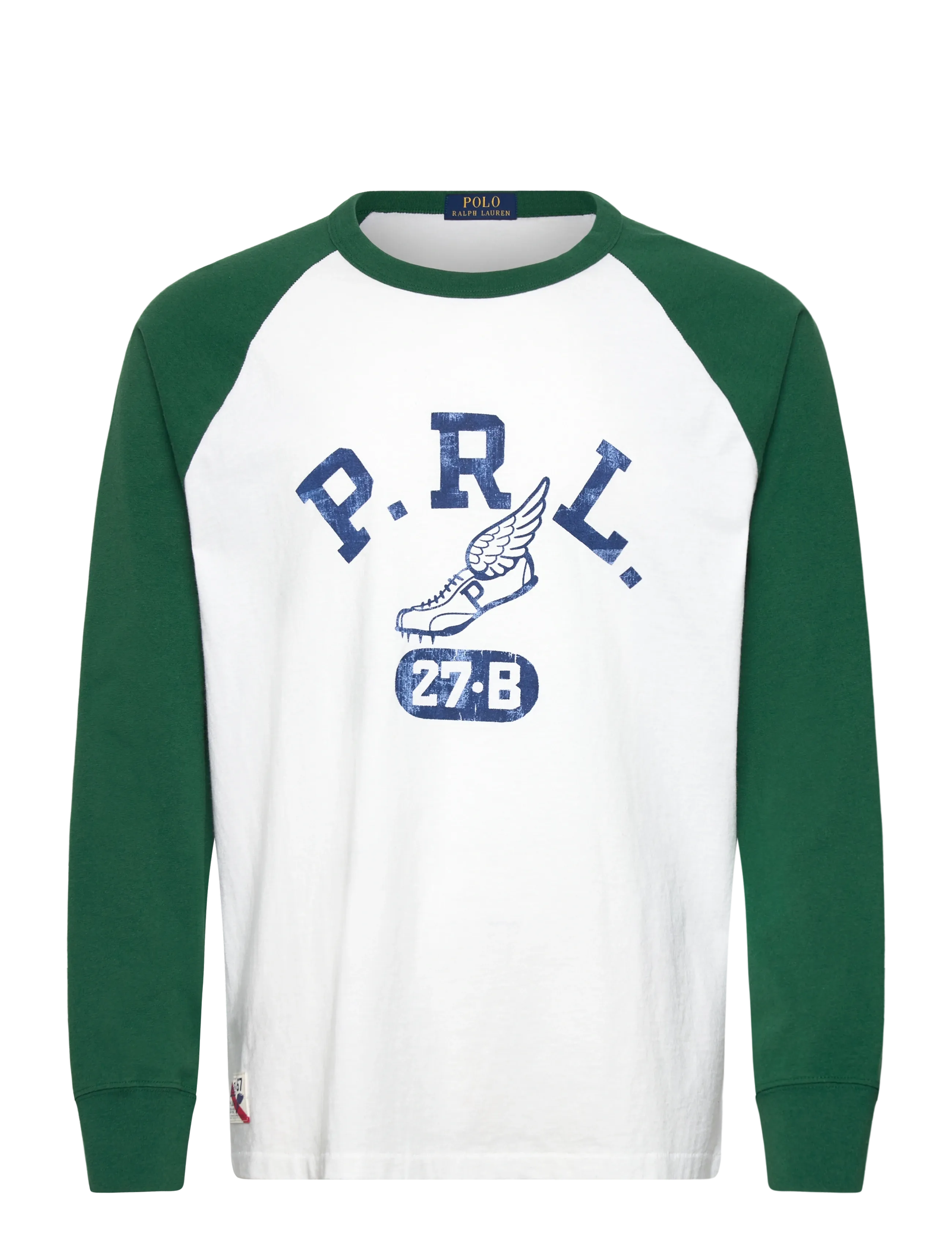 Polo Ralph Lauren 20/1 UNEVEN JERSEY-KNT-T-SHIRT - T-shirts - WHITE/NEW FOREST / white