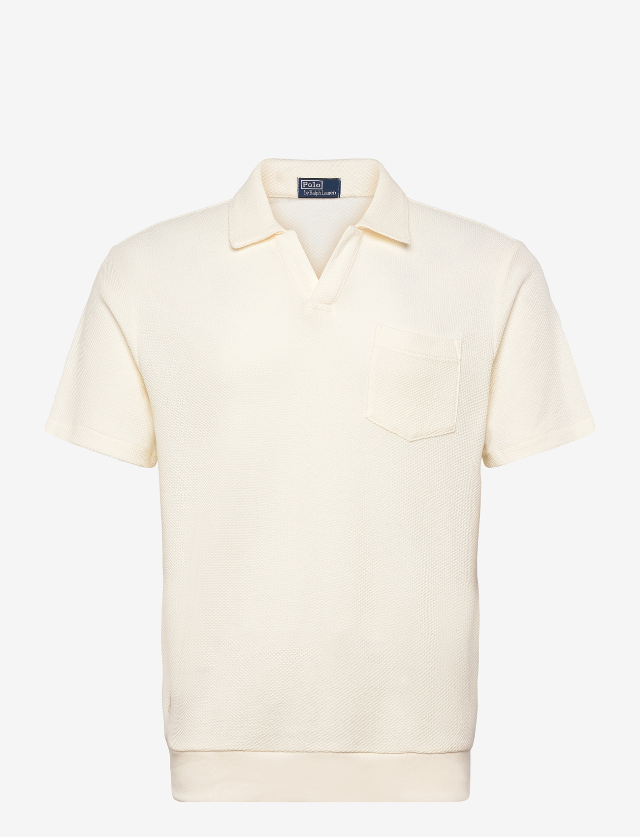 Polo Ralph Lauren - Standard Fit Honeycomb-Mesh Polo Shirt - kortärmade pikéer - pale cream - 0