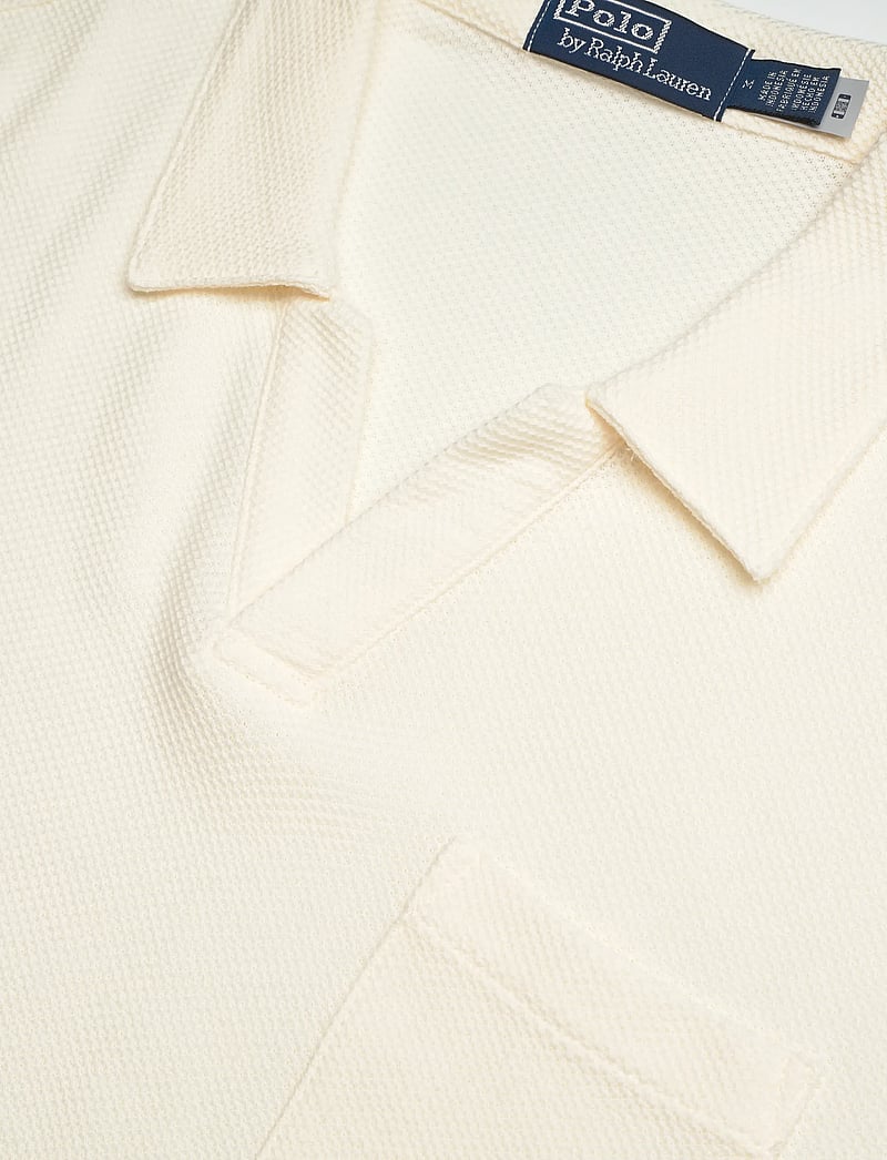 Polo Ralph Lauren - Standard Fit Honeycomb-Mesh Polo Shirt - kortärmade pikéer - pale cream - 2