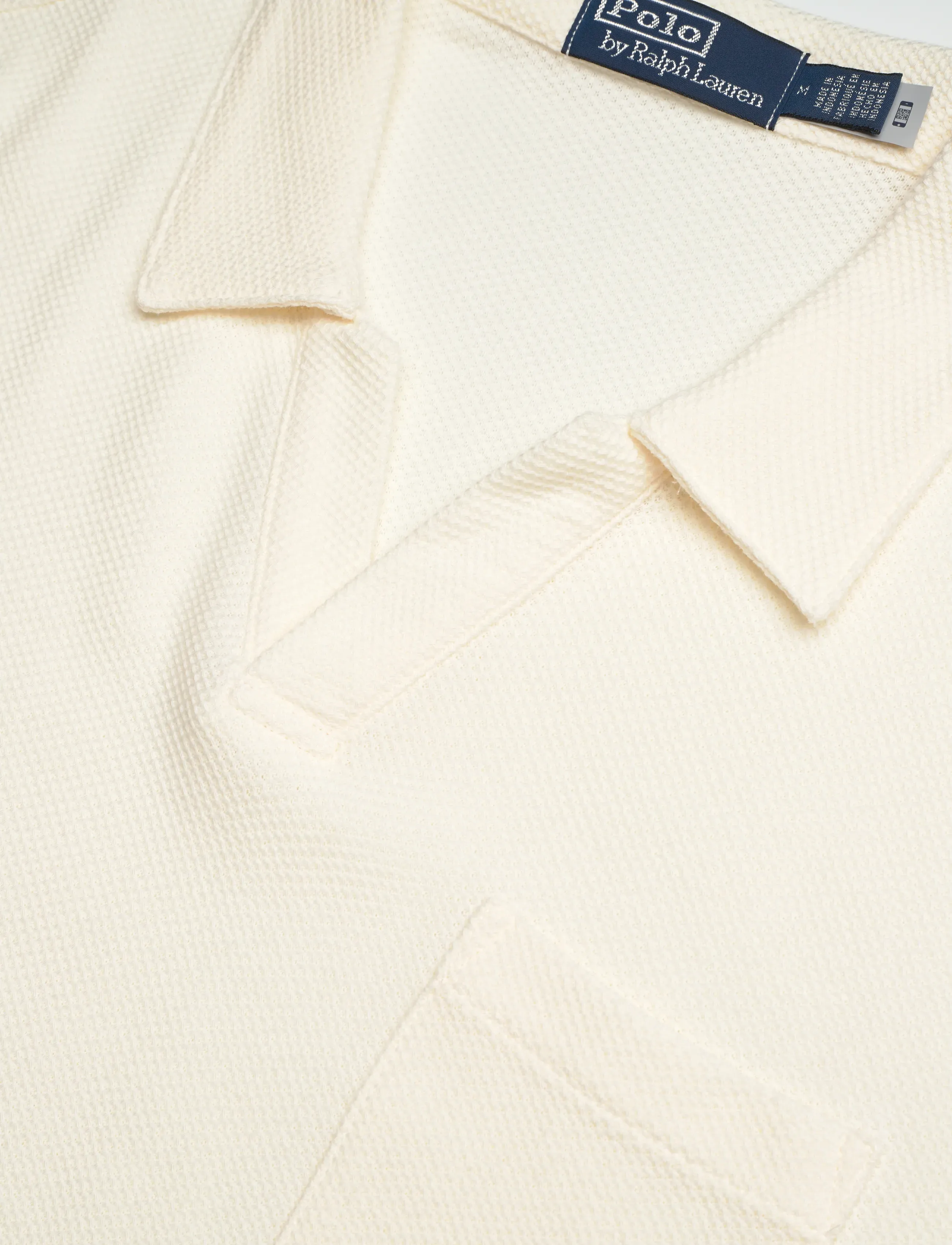 Polo Ralph Lauren - Standard Fit Honeycomb-Mesh Polo Shirt - kortærmede poloer - pale cream - 2