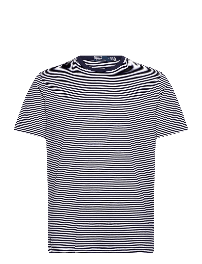 Polo Ralph Lauren - Standard Fit Striped Lisle T-Shirt - kurzärmelig - newport navy/whit - 0