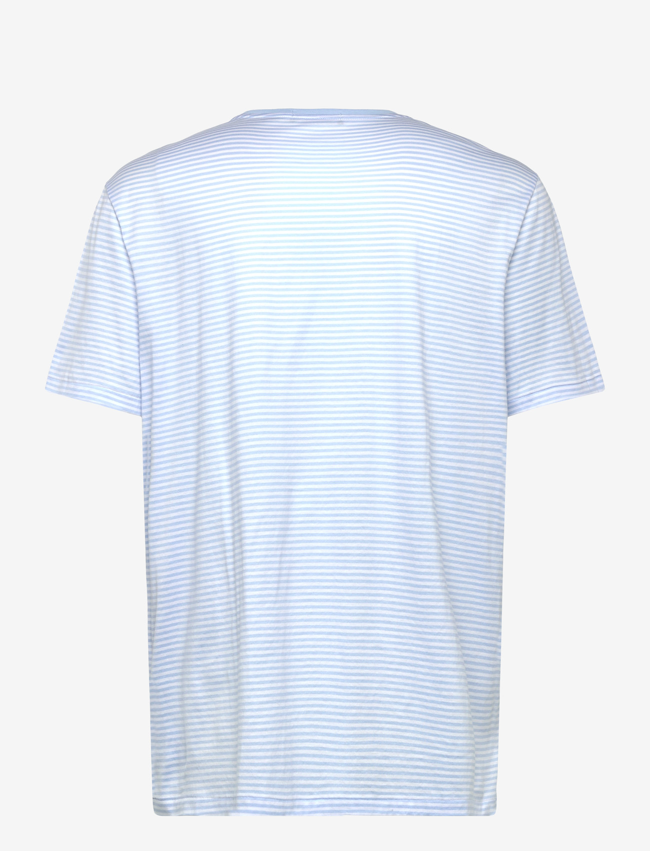 Polo Ralph Lauren - Standard Fit Striped Lisle T-Shirt - short-sleeved t-shirts - office blue/white - 1