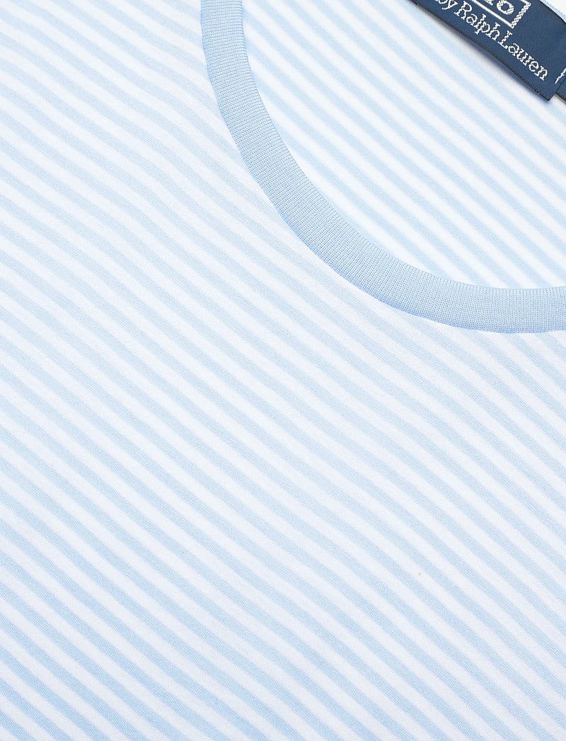 Polo Ralph Lauren - Standard Fit Striped Lisle T-Shirt - short-sleeved t-shirts - office blue/white - 2