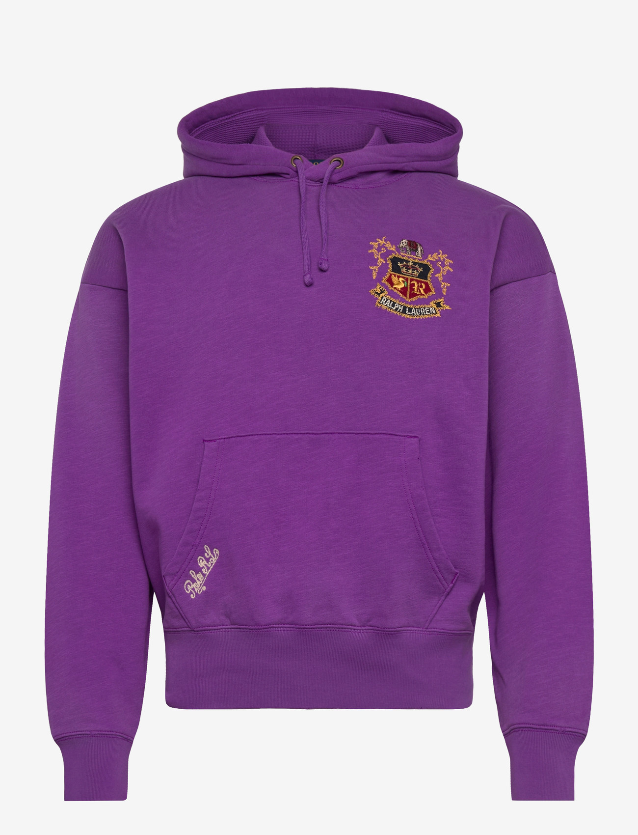 Polo Ralph Lauren - Vintage Fit Embroidered Fleece Hoodie - hettegensere - paloma purple - 0