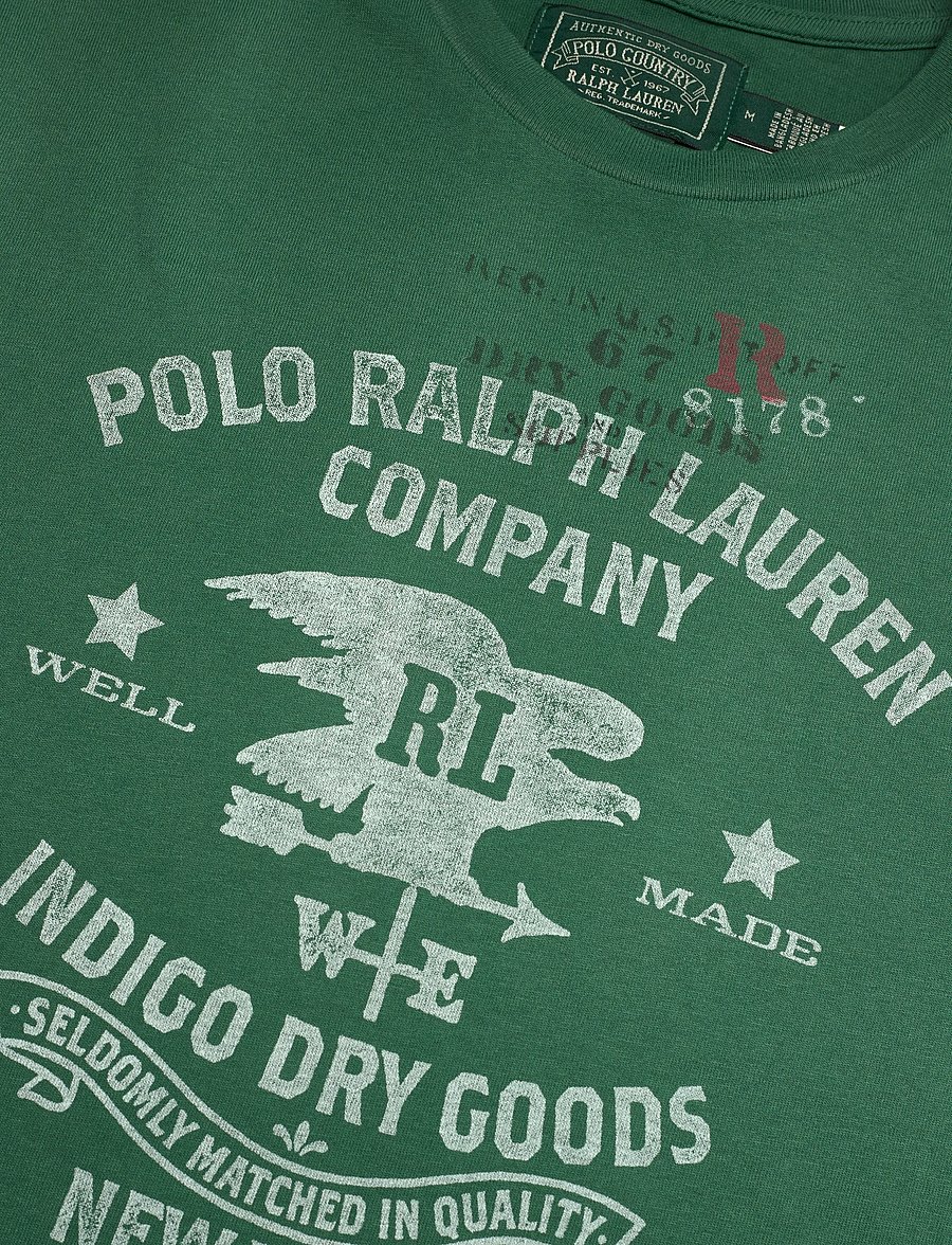 Polo Ralph Lauren - Classic Fit Jersey Graphic T-Shirt - kurzärmelige t-shirts - antique green - 2
