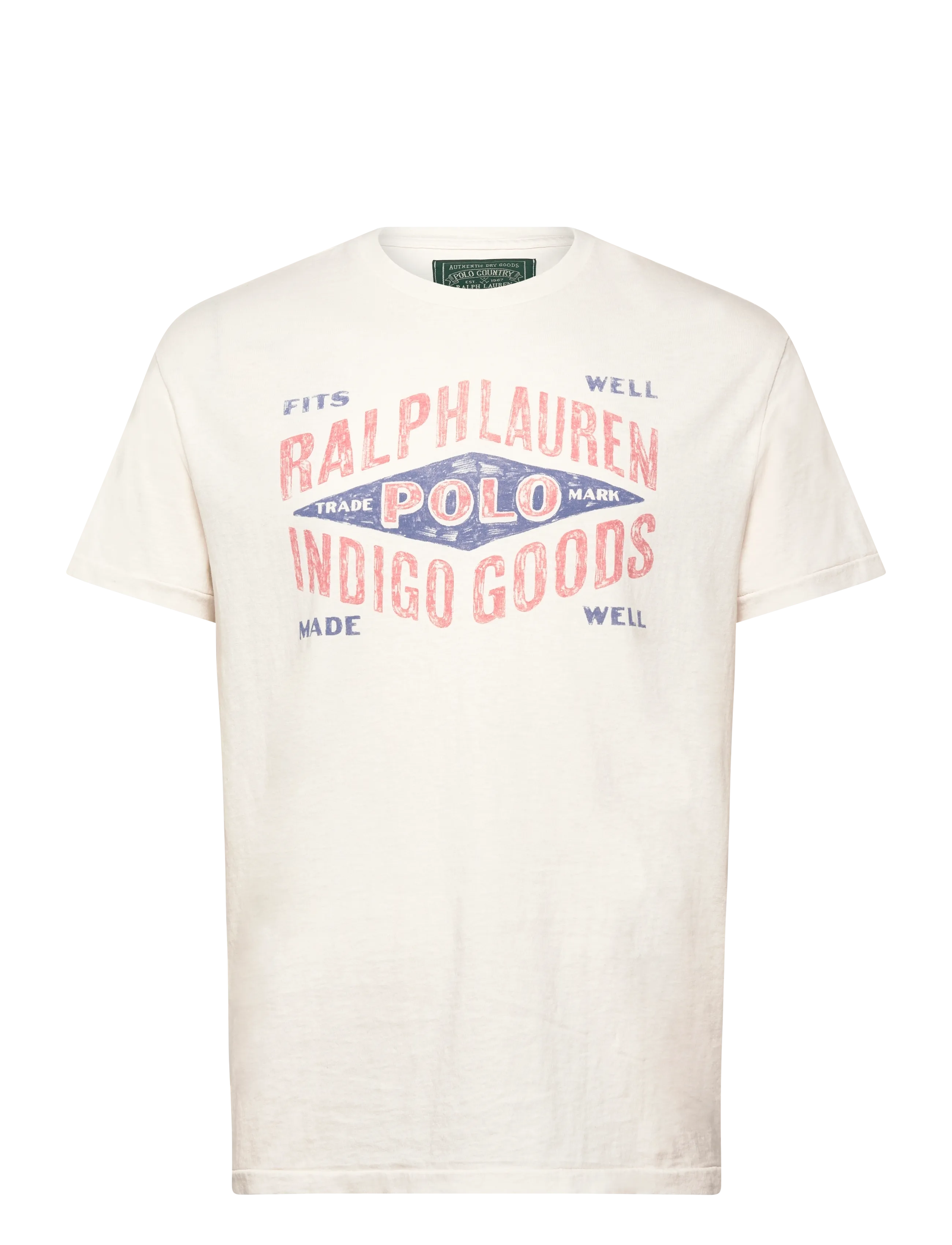 Polo Ralph Lauren Classic Fit Jersey Graphic T-Shirt - T-shirts - NEVIS / cream