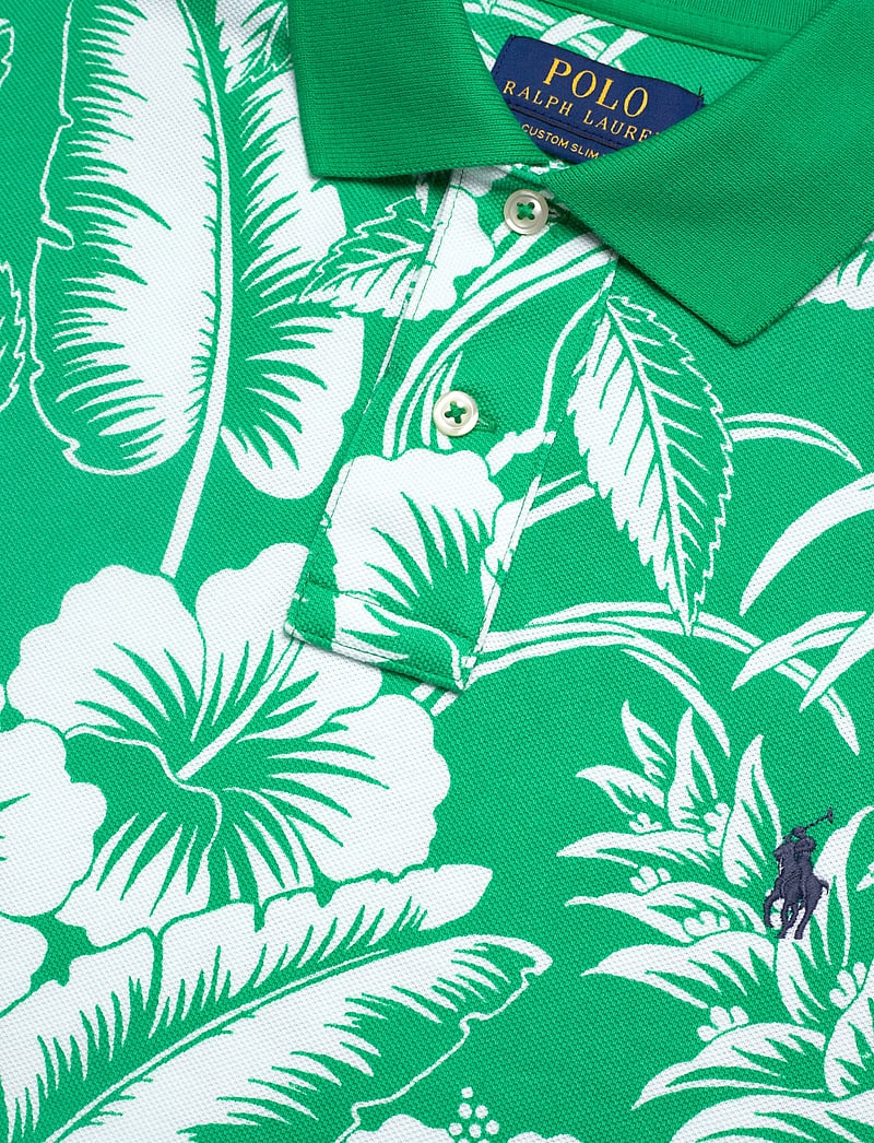 Polo Ralph Lauren - Custom Slim Fit Tropical Mesh Polo Shirt - kortärmade pikéer - sweethrt floral- - 2