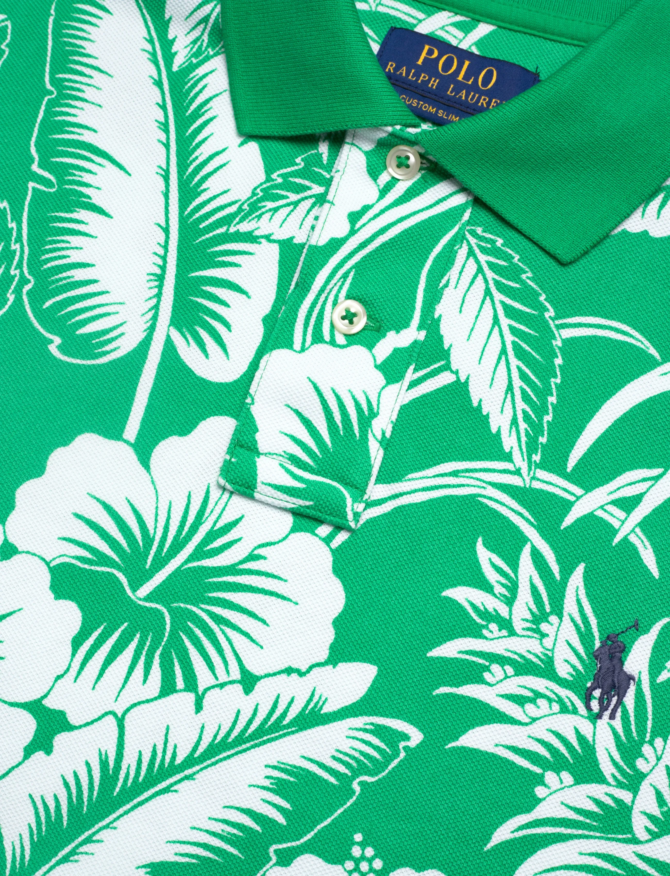 Polo Ralph Lauren - Custom Slim Fit Tropical Mesh Polo Shirt - kortærmede poloer - sweethrt floral- - 2