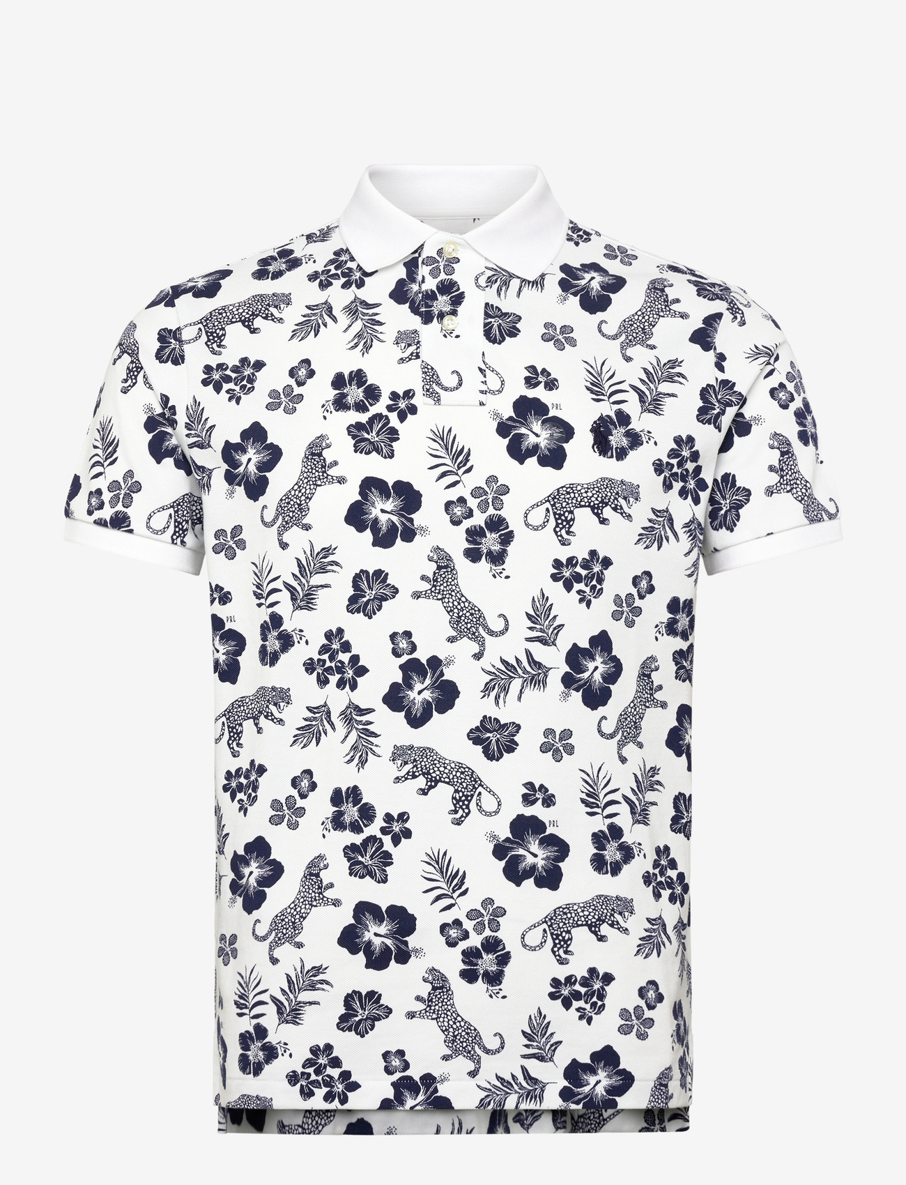 Polo Ralph Lauren - Custom Slim Fit Tropical Mesh Polo Shirt - kortærmede poloer - midscale jaguar t - 0