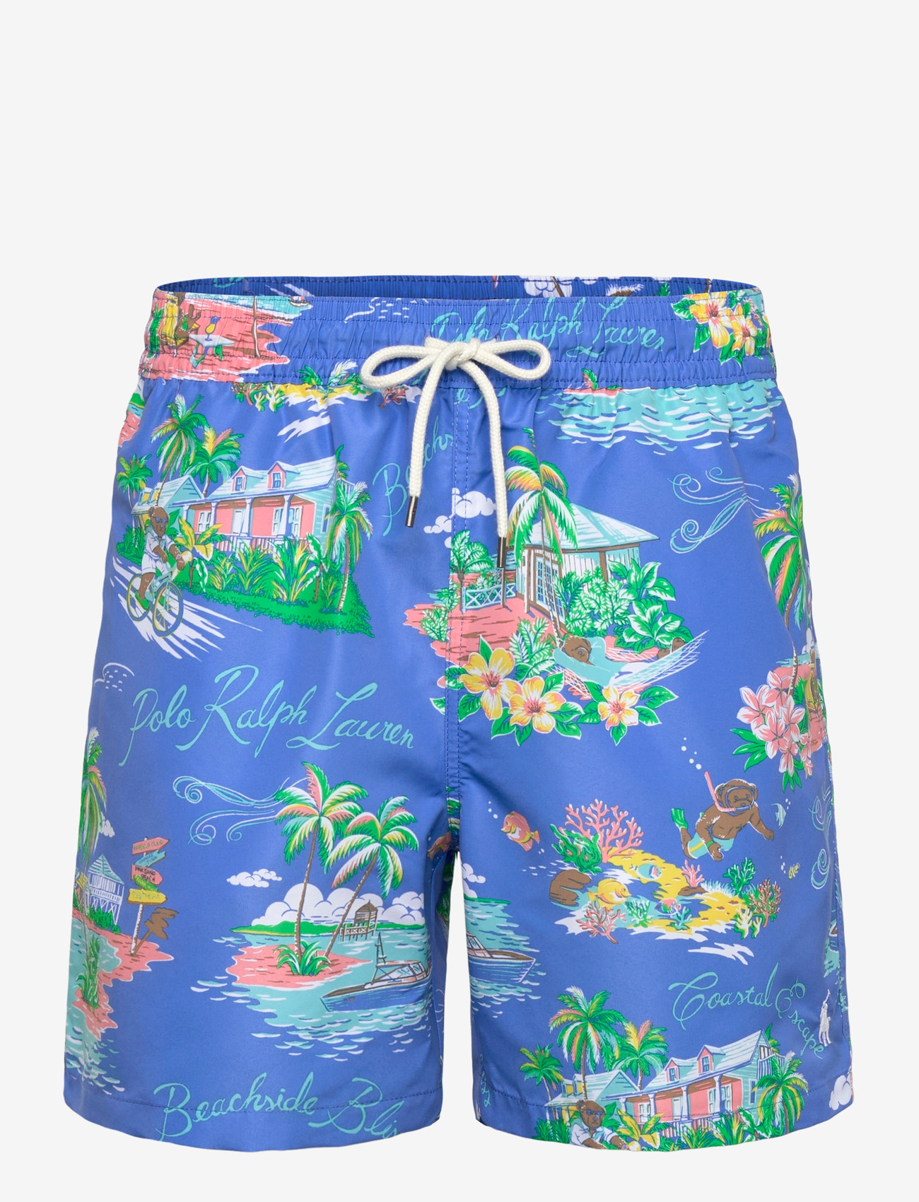 Polo Ralph Lauren - 5.75-Inch Traveler Polo Bear Swim Trunk - badeshorts - bahamas bear - 0
